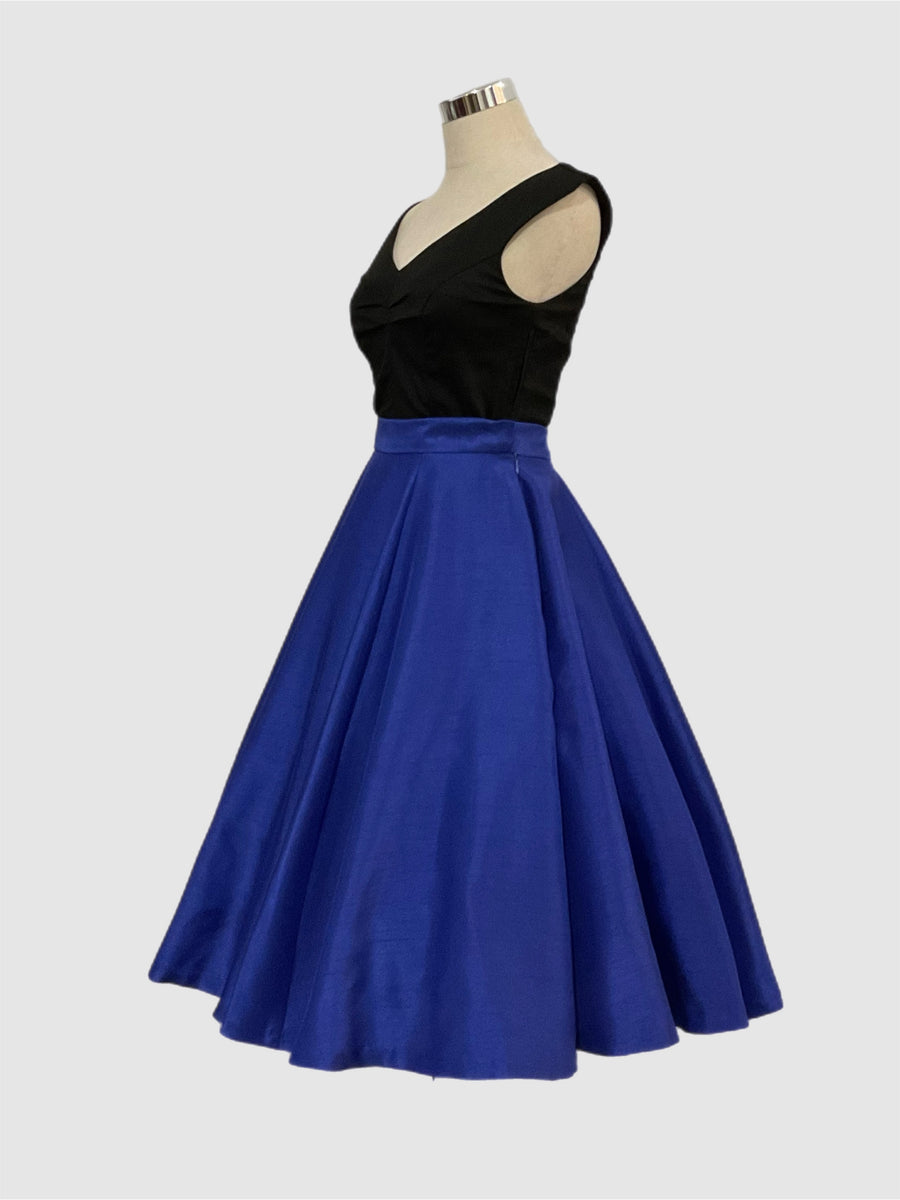 Grace Blue drape skirt