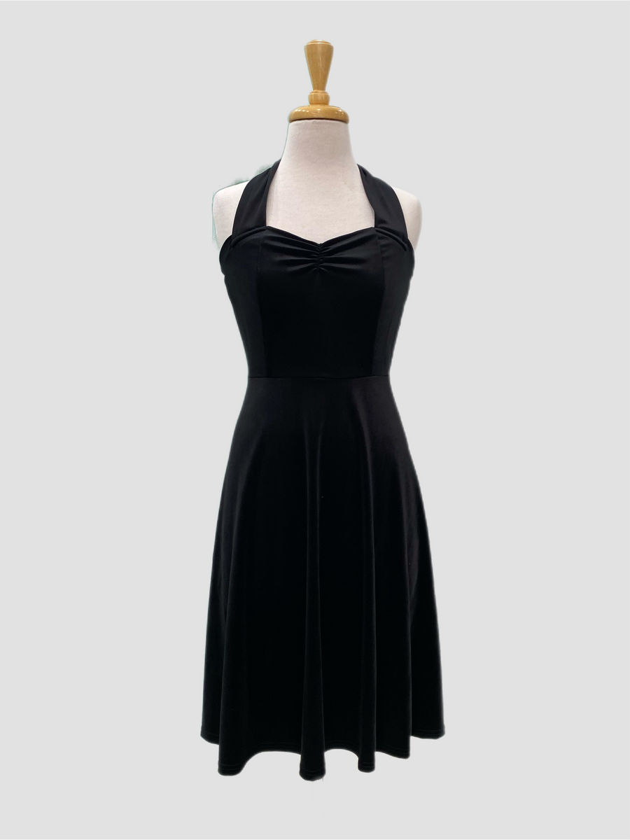 Sherri Velvet Vintage style Dress Black Vintage Dress