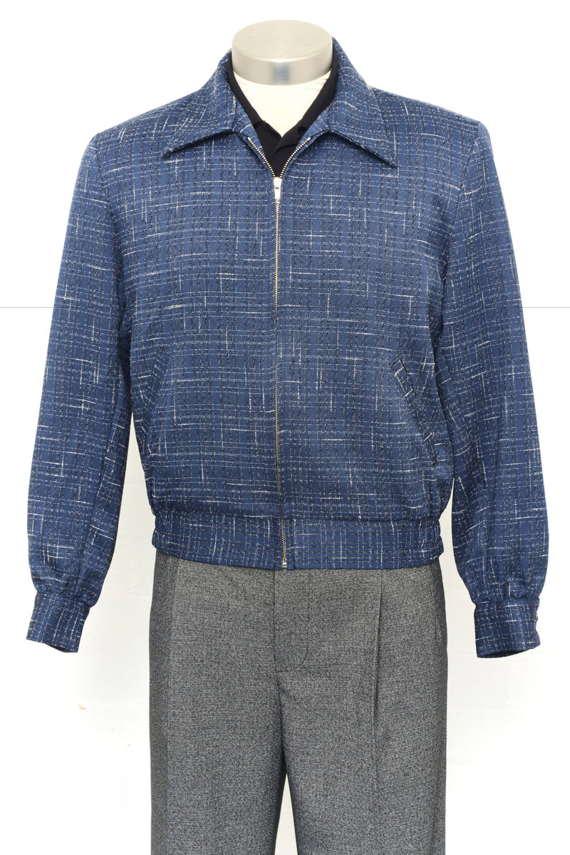 Gab Jacket Navy Fleck Vintage Dress