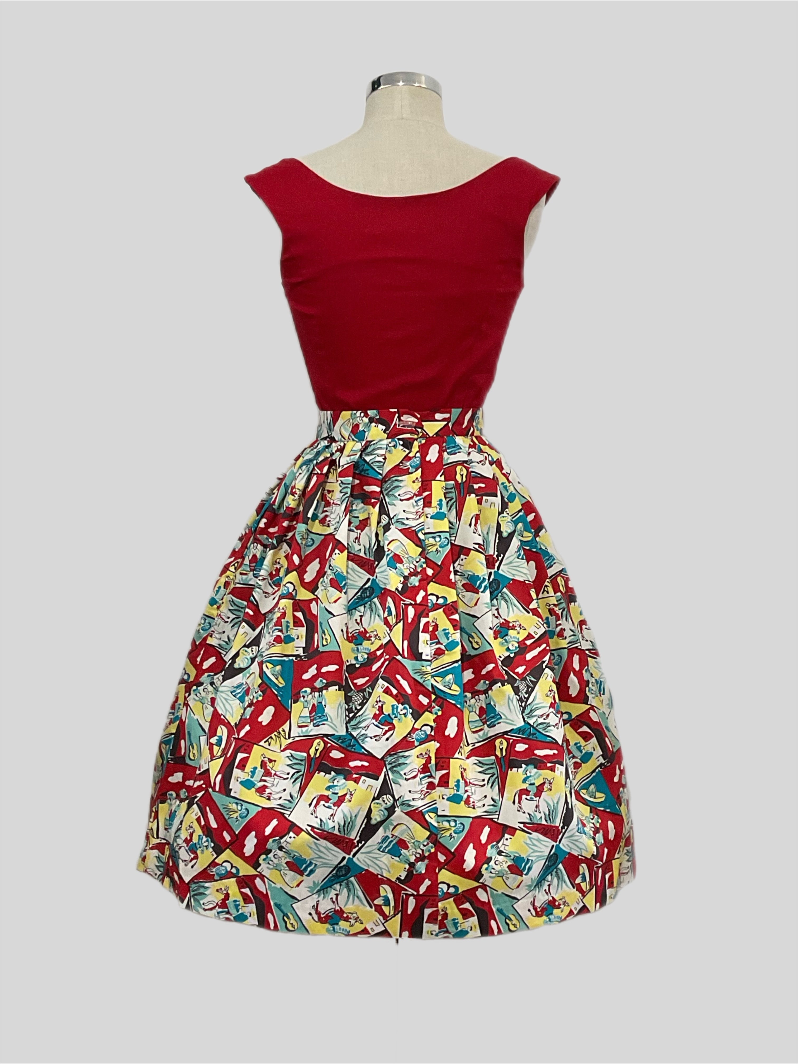 Corina South Of the Border  Vintage Style Skirt