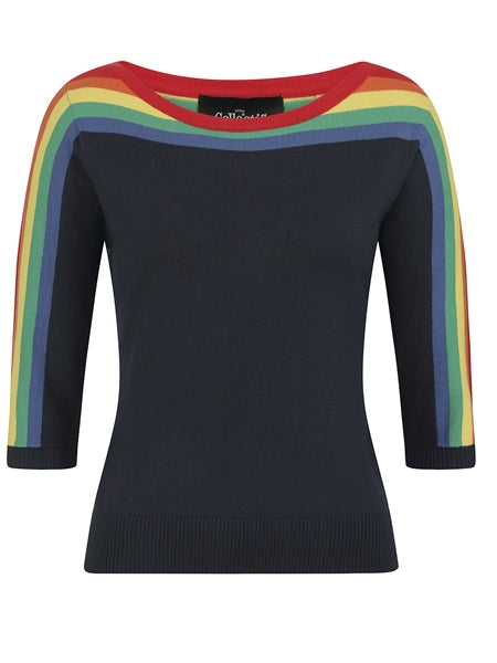 Rina Rainbow Knit top