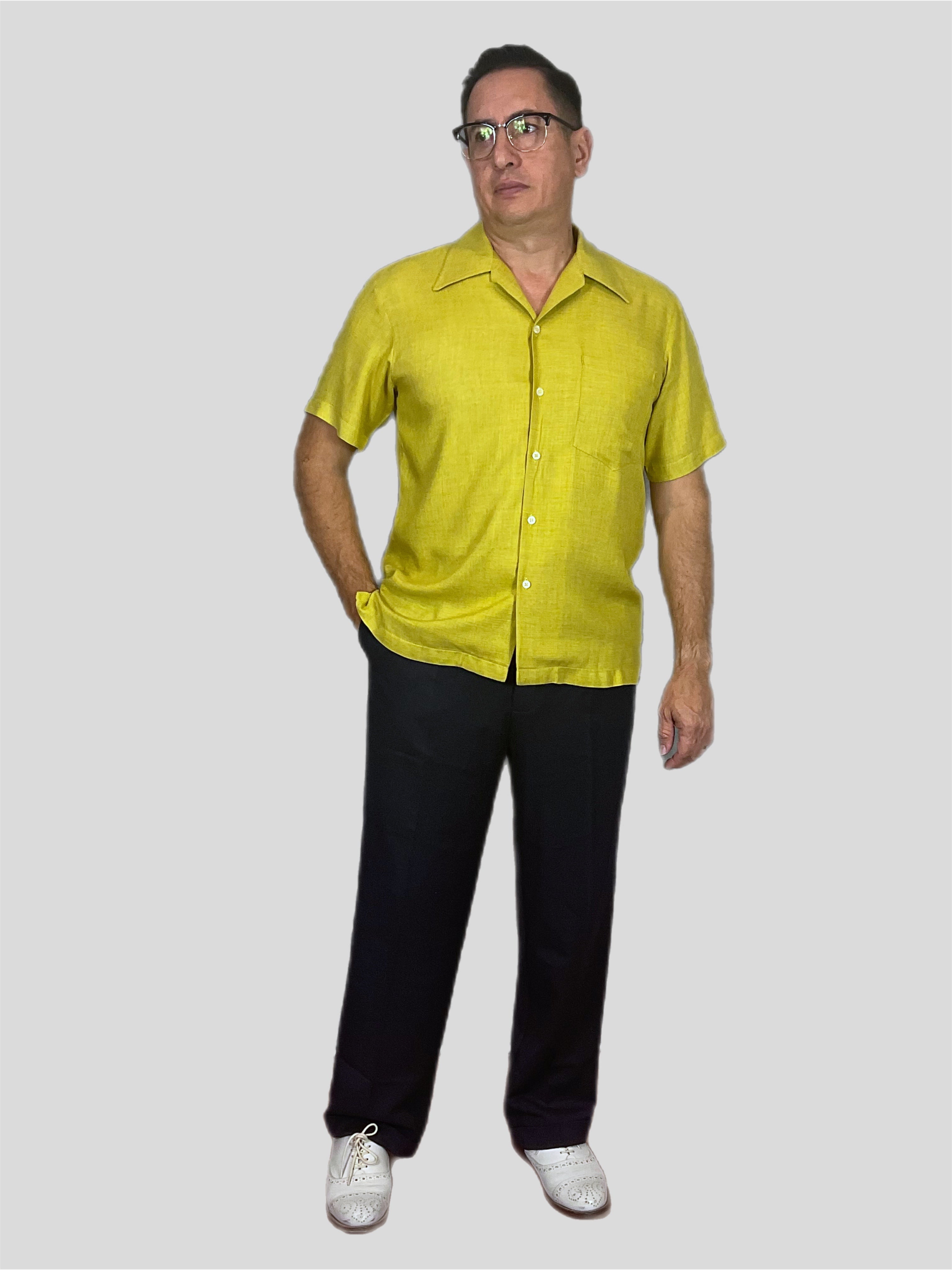 Aloha shirt Mustard