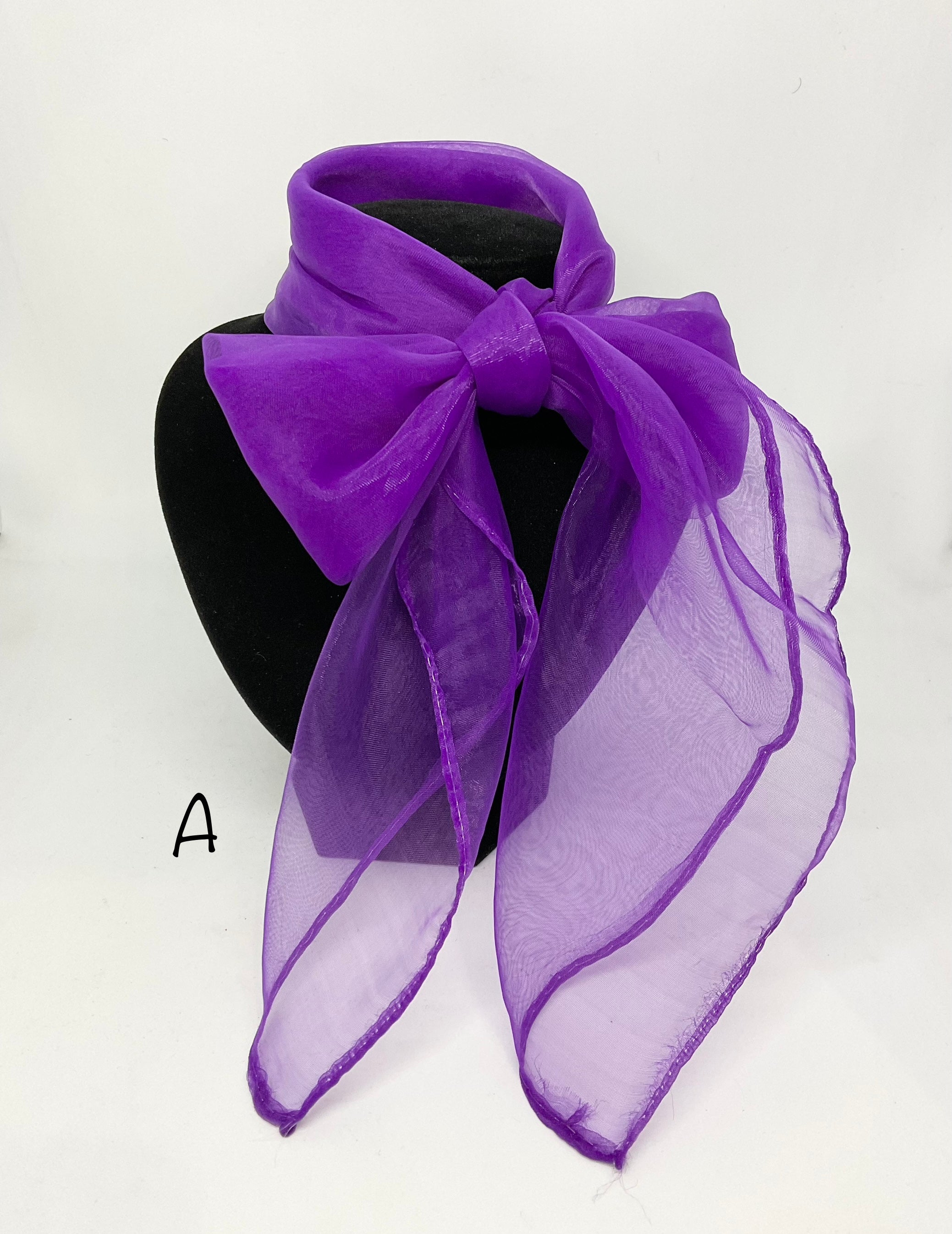 Nilon Scarf Nylon Scarf Purple Collection Vintage Dress