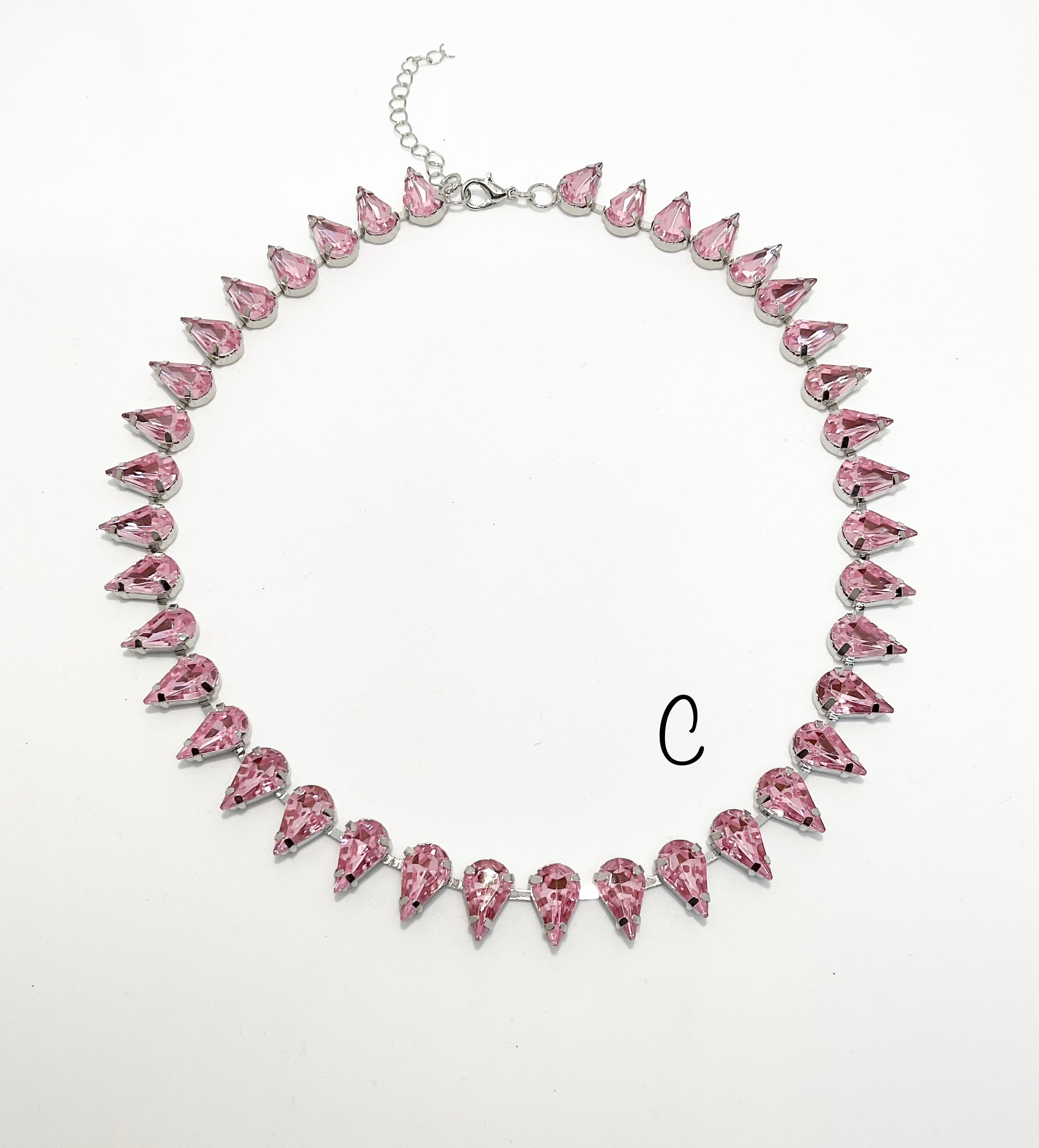 Teardrop Necklace Pink Collection