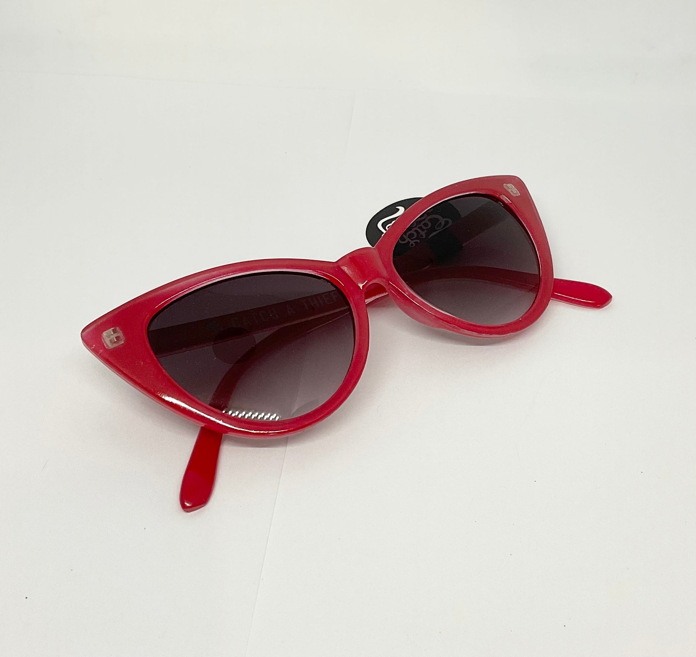 Catch a Thief Sunglasses Lady Lucite Red