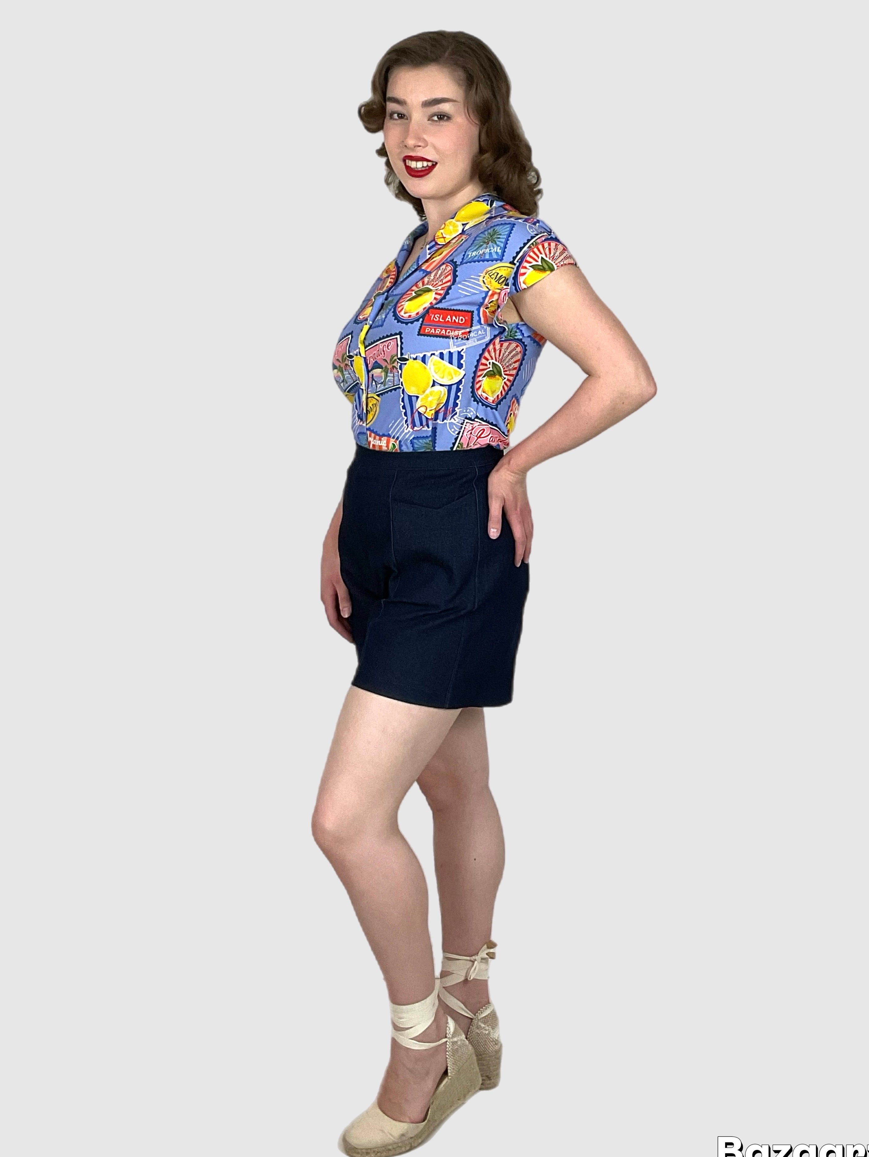 Tammy Summer Crush 1950s vintage Style Blouse