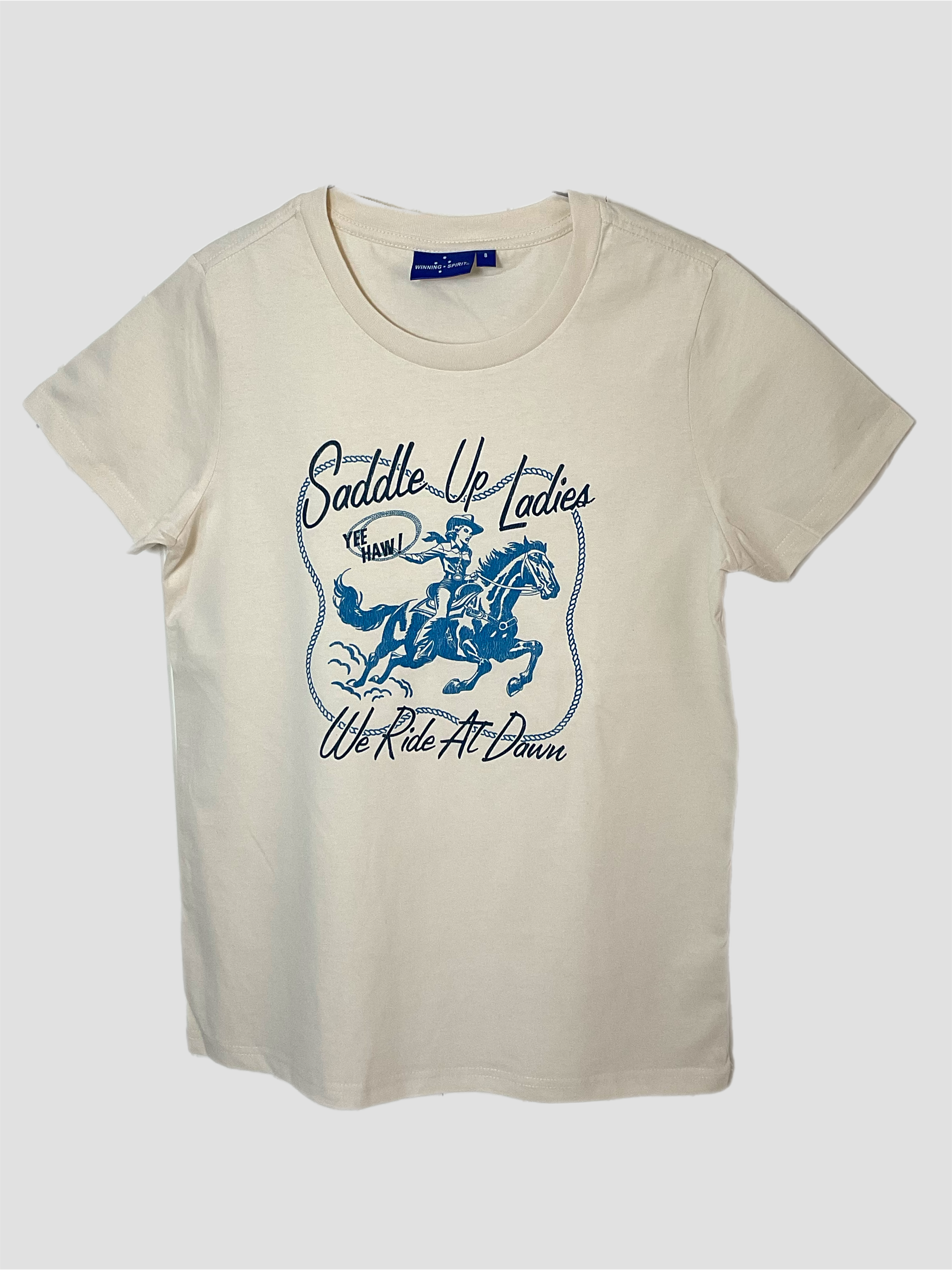 Saddle Up Ladies  Vintage T-Shirt Natural