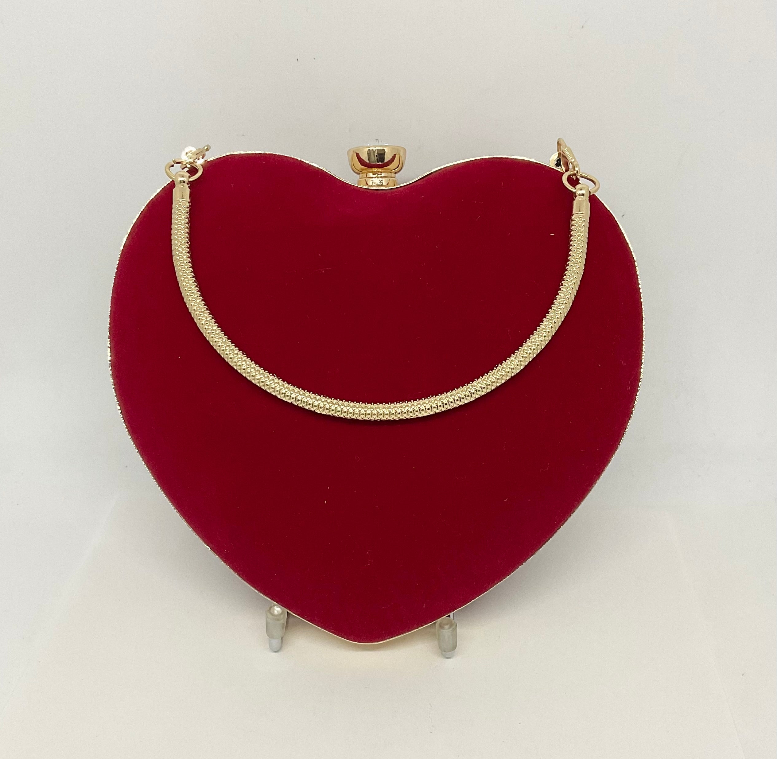 Red Velvet Heart  Novelty Bag