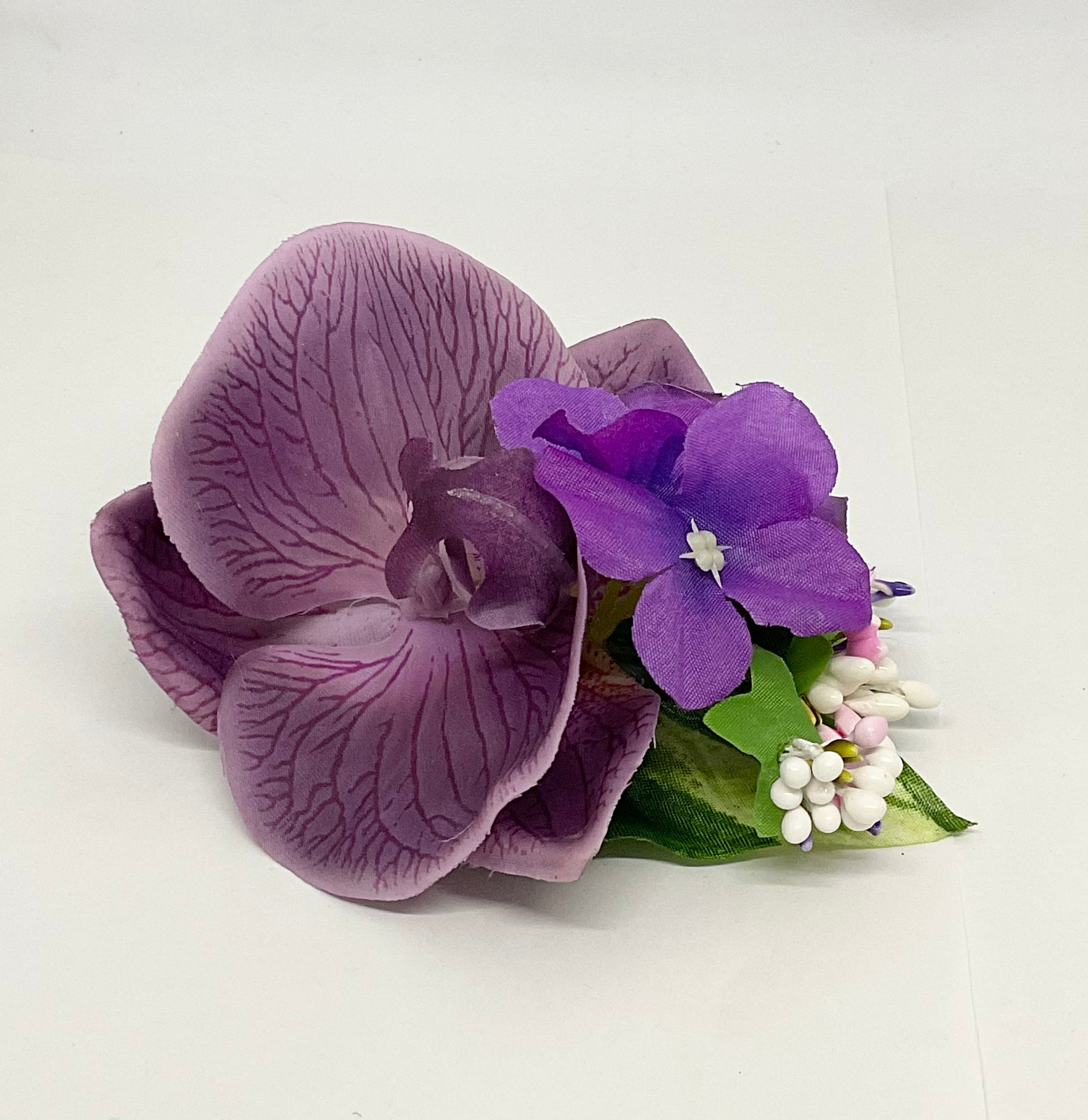 Purple Orchid Hair Flower