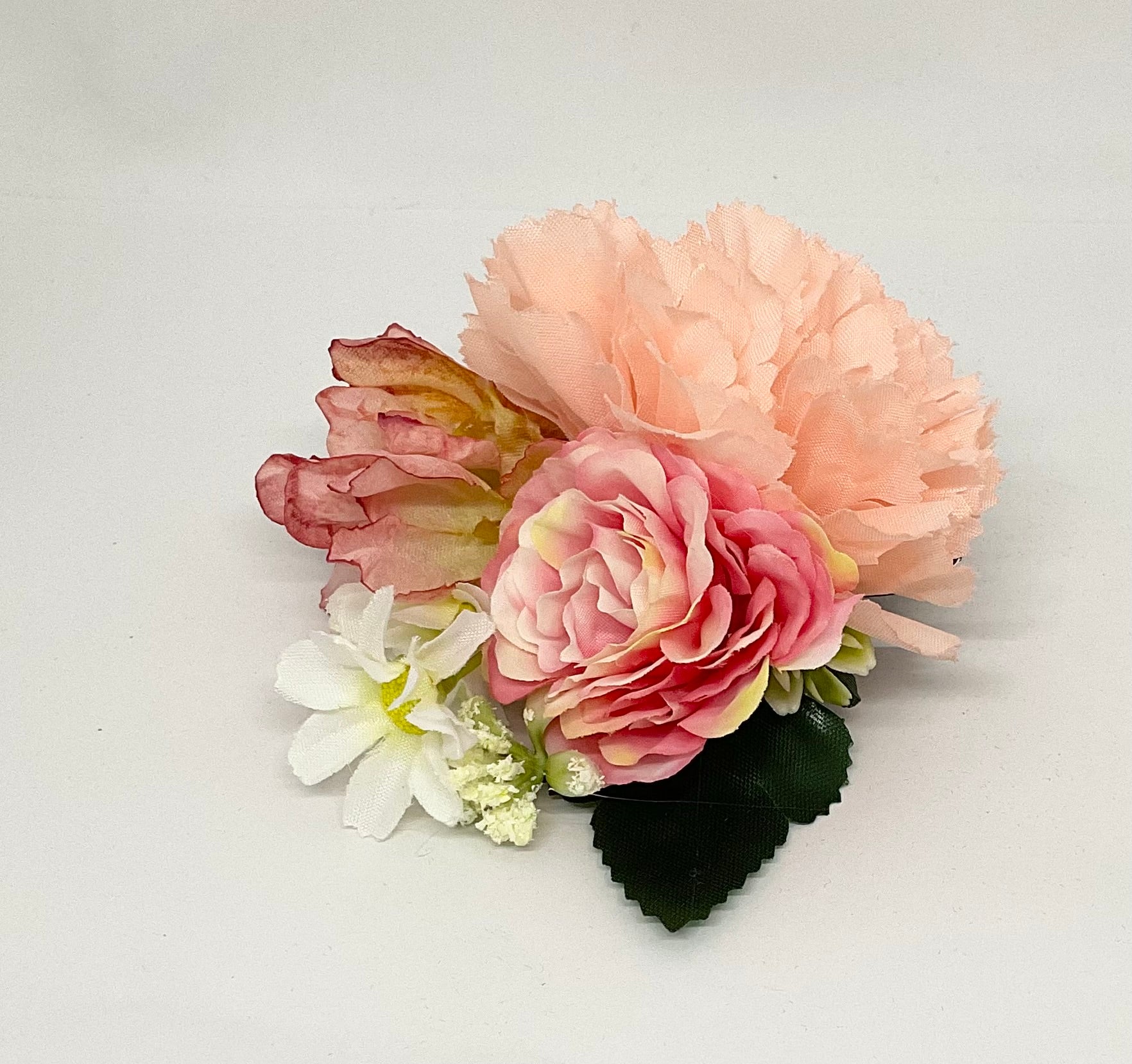 Peach Carnation Hair Flower