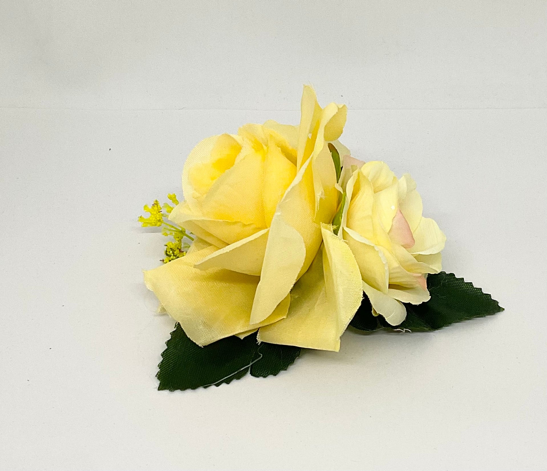 Yellow Roses  Hair Flower