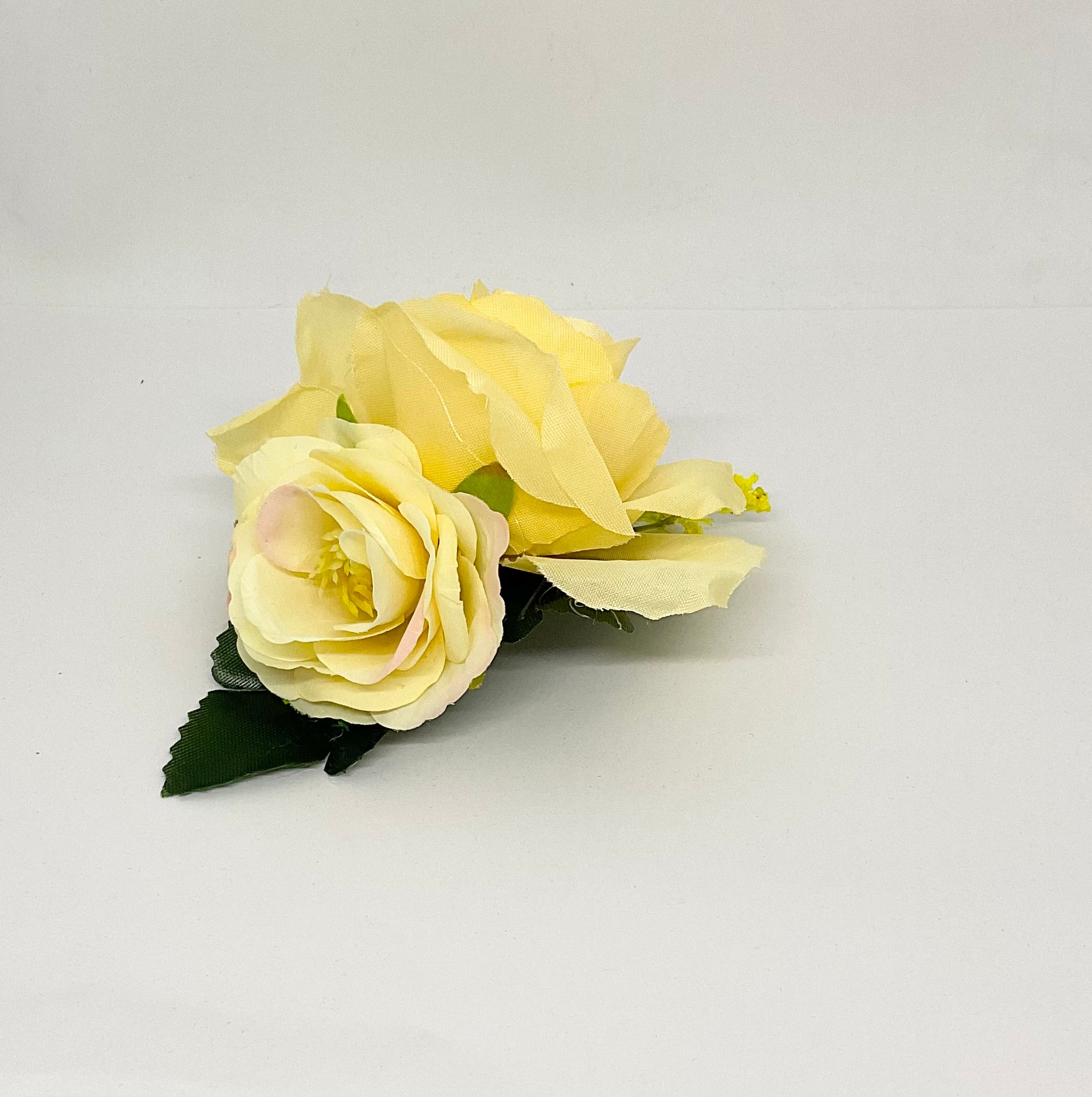 Yellow Roses  Hair Flower