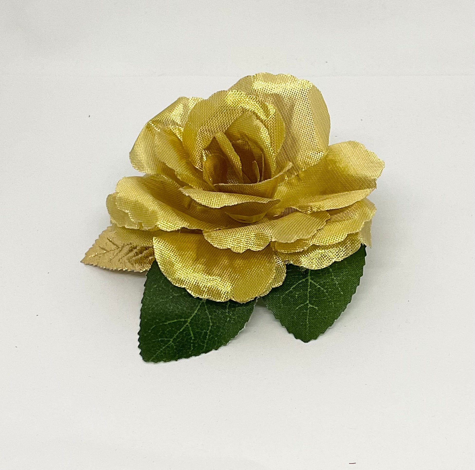 Gold Rose  Hair Flower