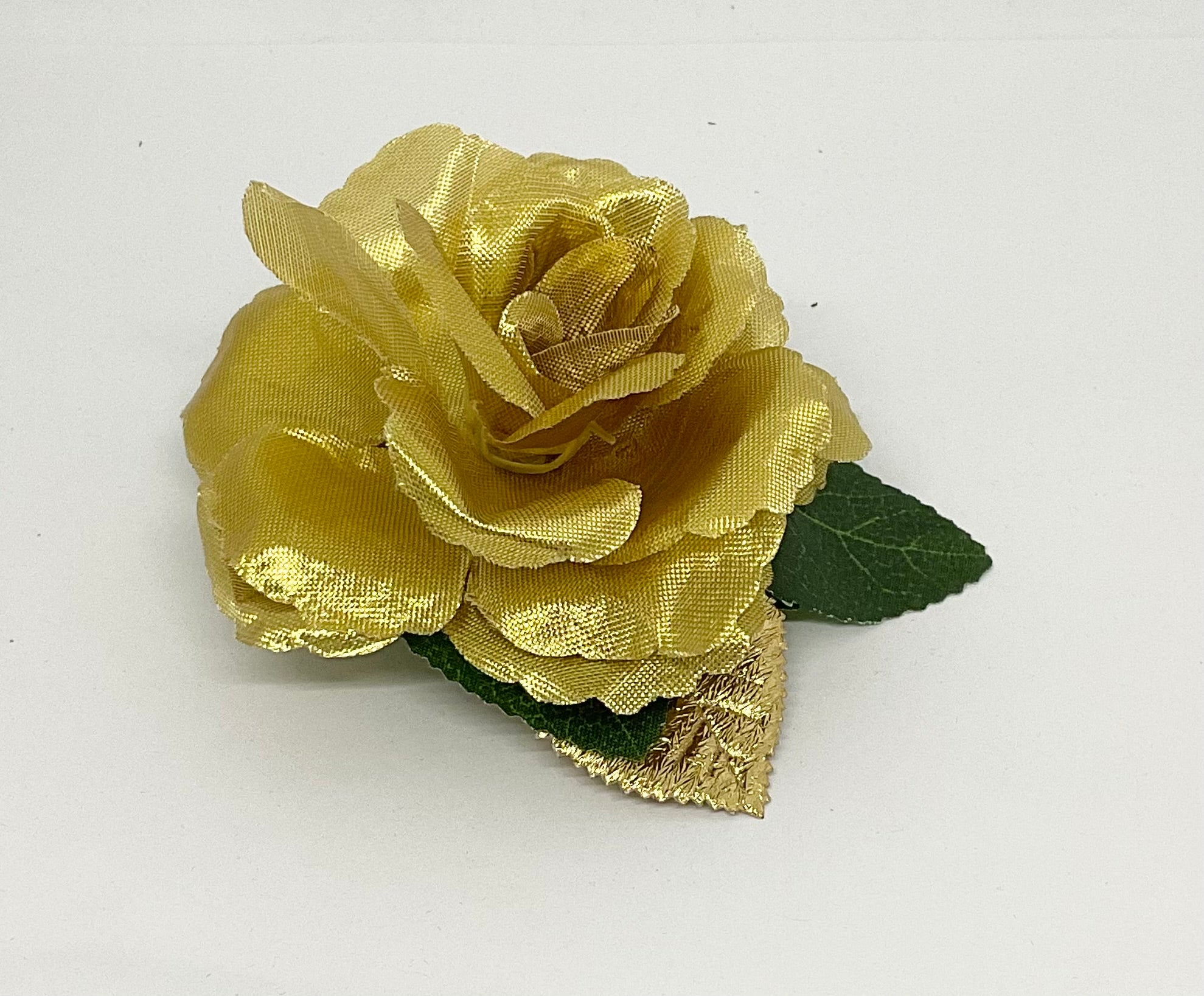 Gold Rose  Hair Flower