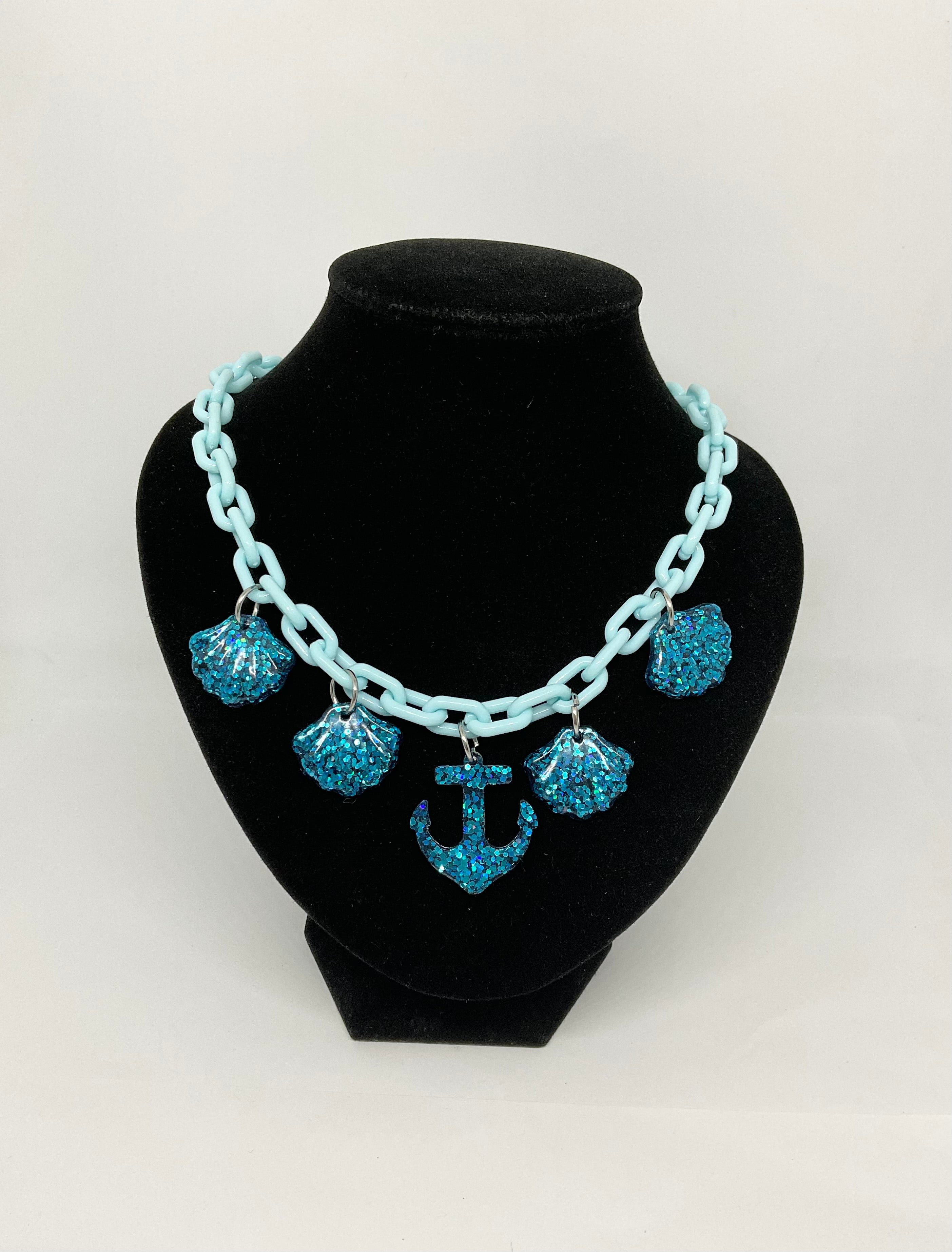 Sail Away 50’s Style  Necklace Turquoise