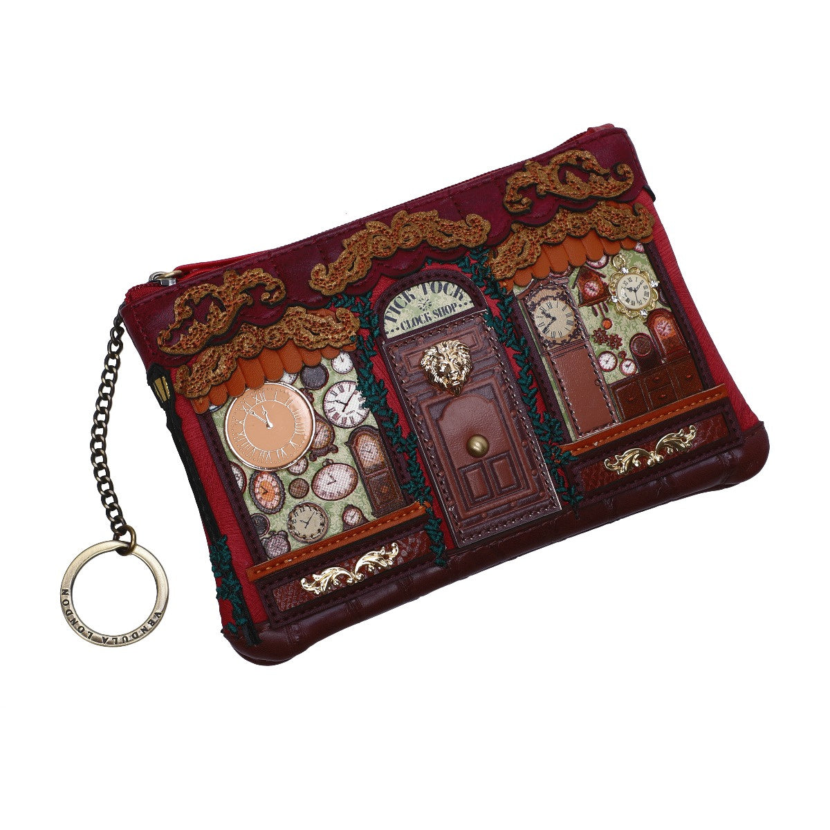 Vendula Tick Tock shop Zipper Key Coin Purse