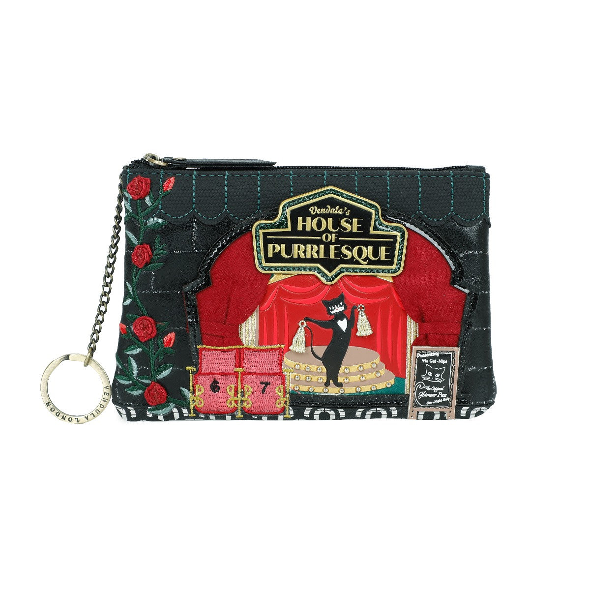 Vendula Purrlesque Club Zipper Key Coin Purse