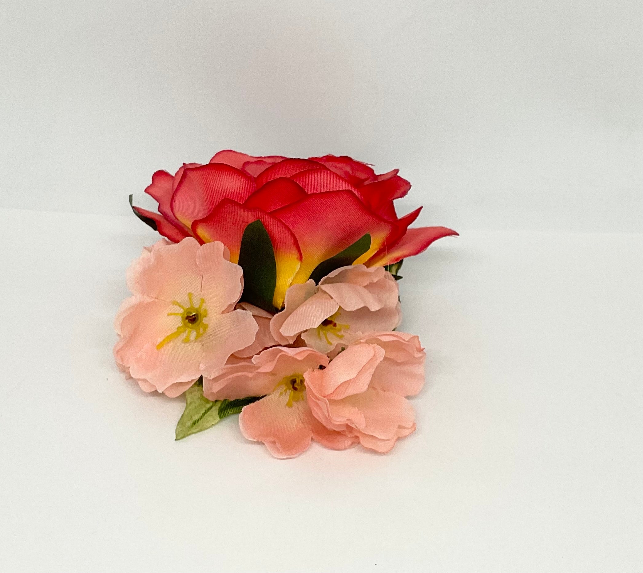 Sunset coral Rose 1940’s/1950’s Style Hair Flower