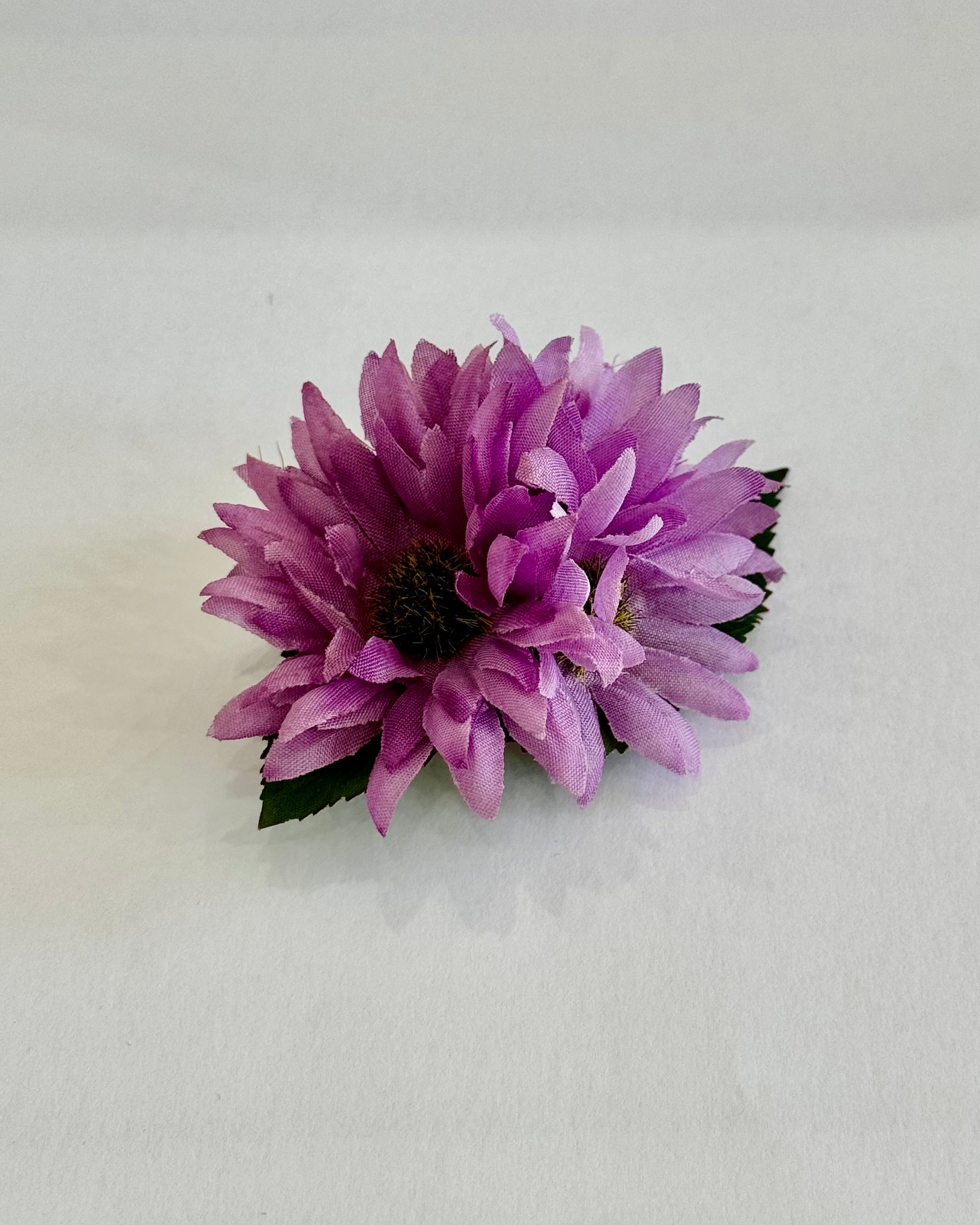 Spring Purple Daisy Hair Flower Clip