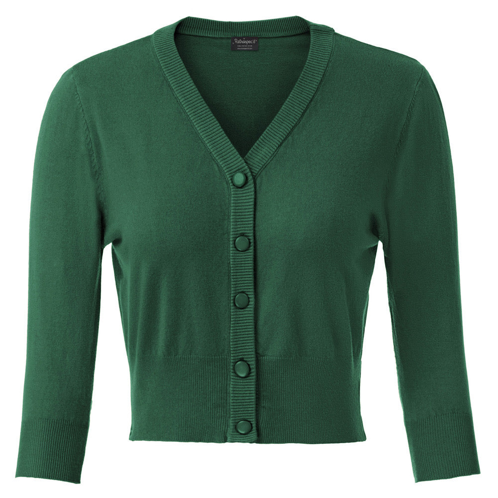 Blossom  knit Cardigan forest Green