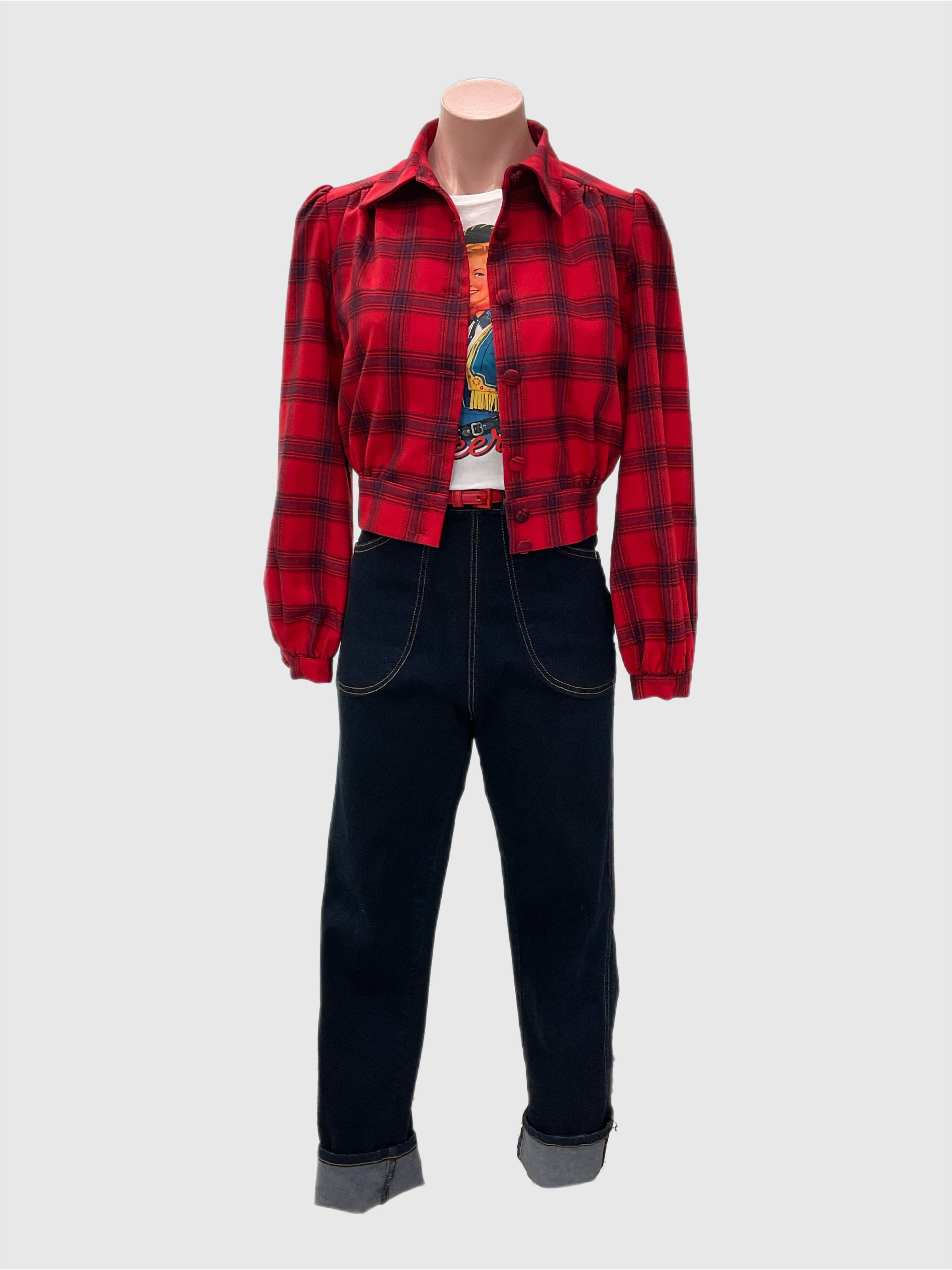 Rosie Jacket  Red Plaid