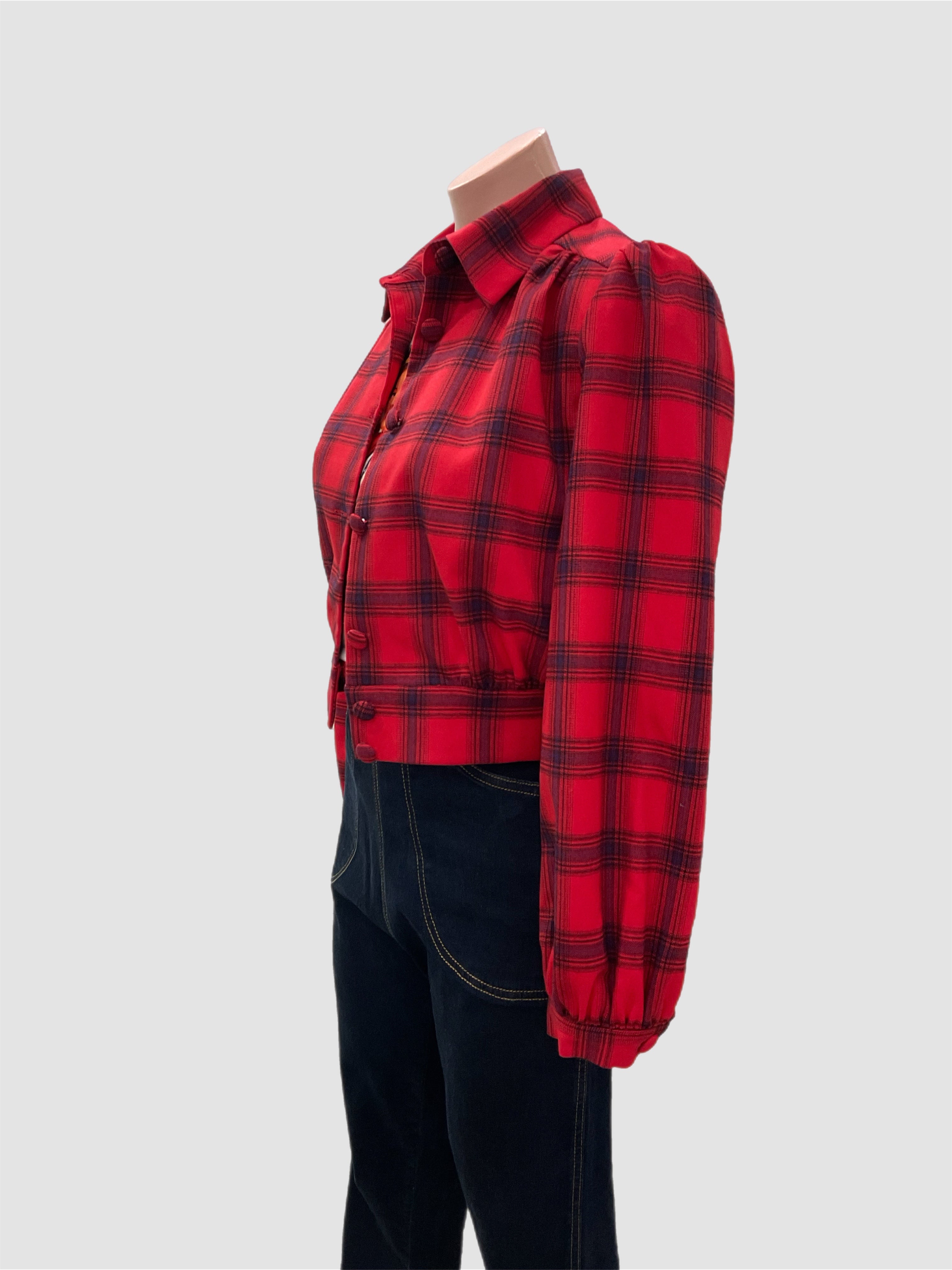 Rosie Jacket  Red Plaid