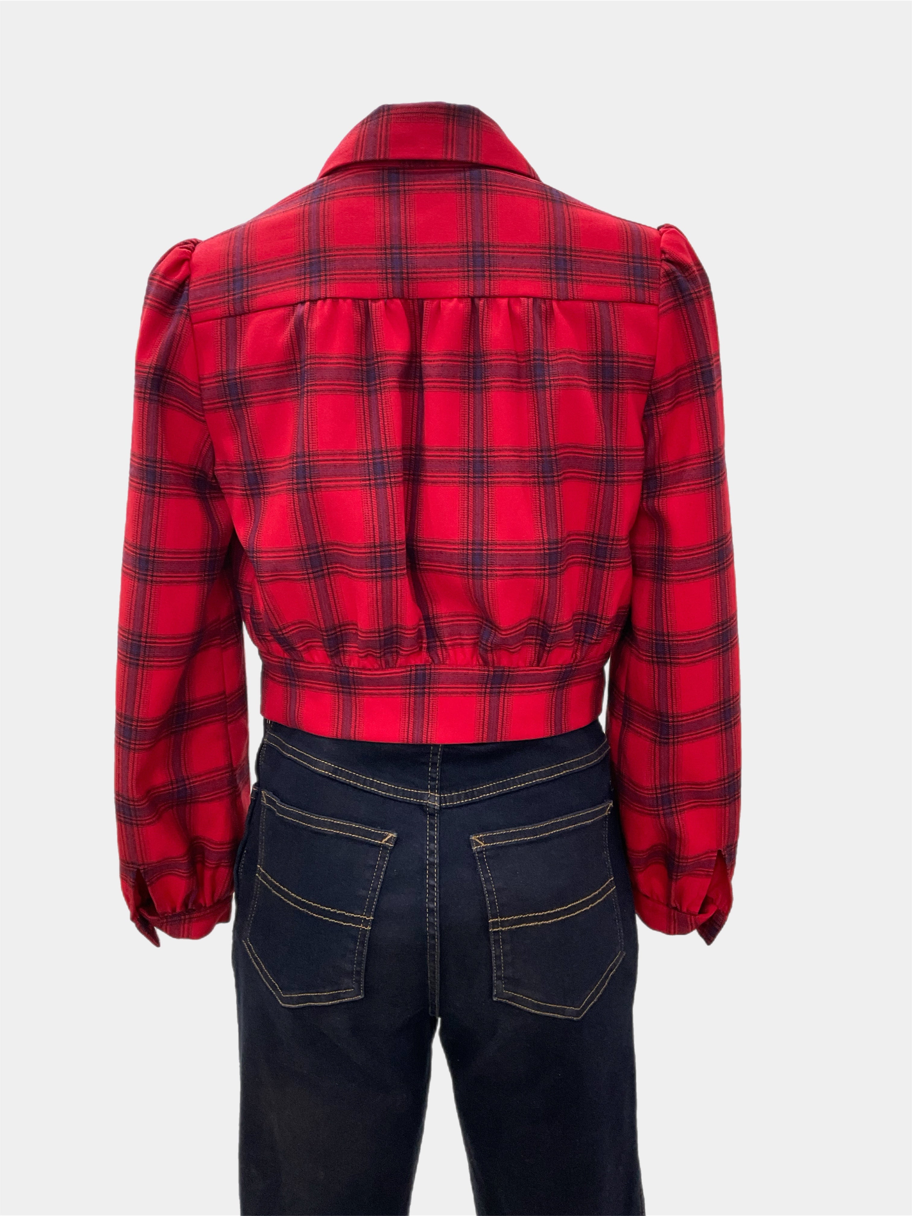 Rosie Jacket  Red Plaid