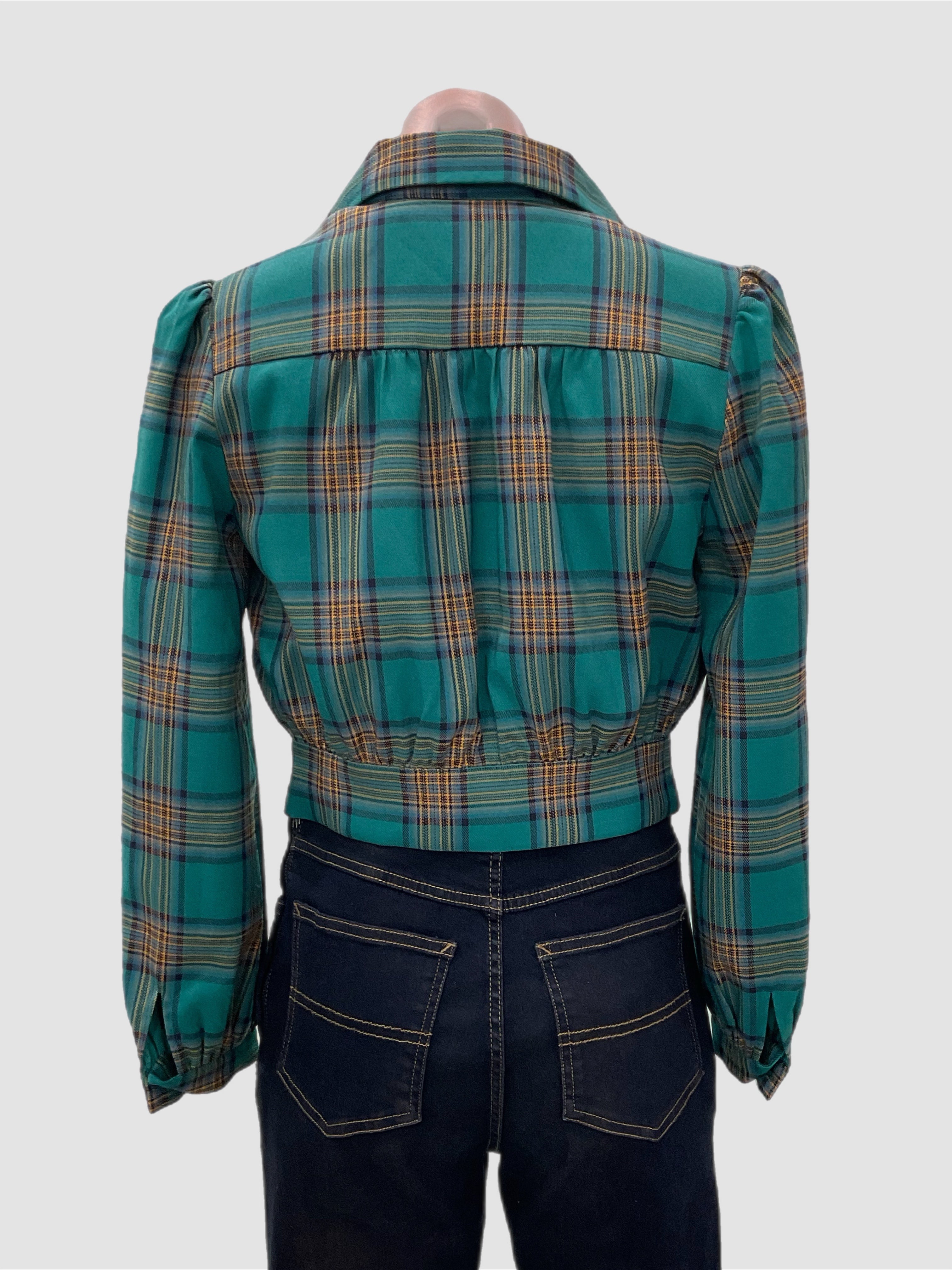 Rosie Jacket  Green Plaid