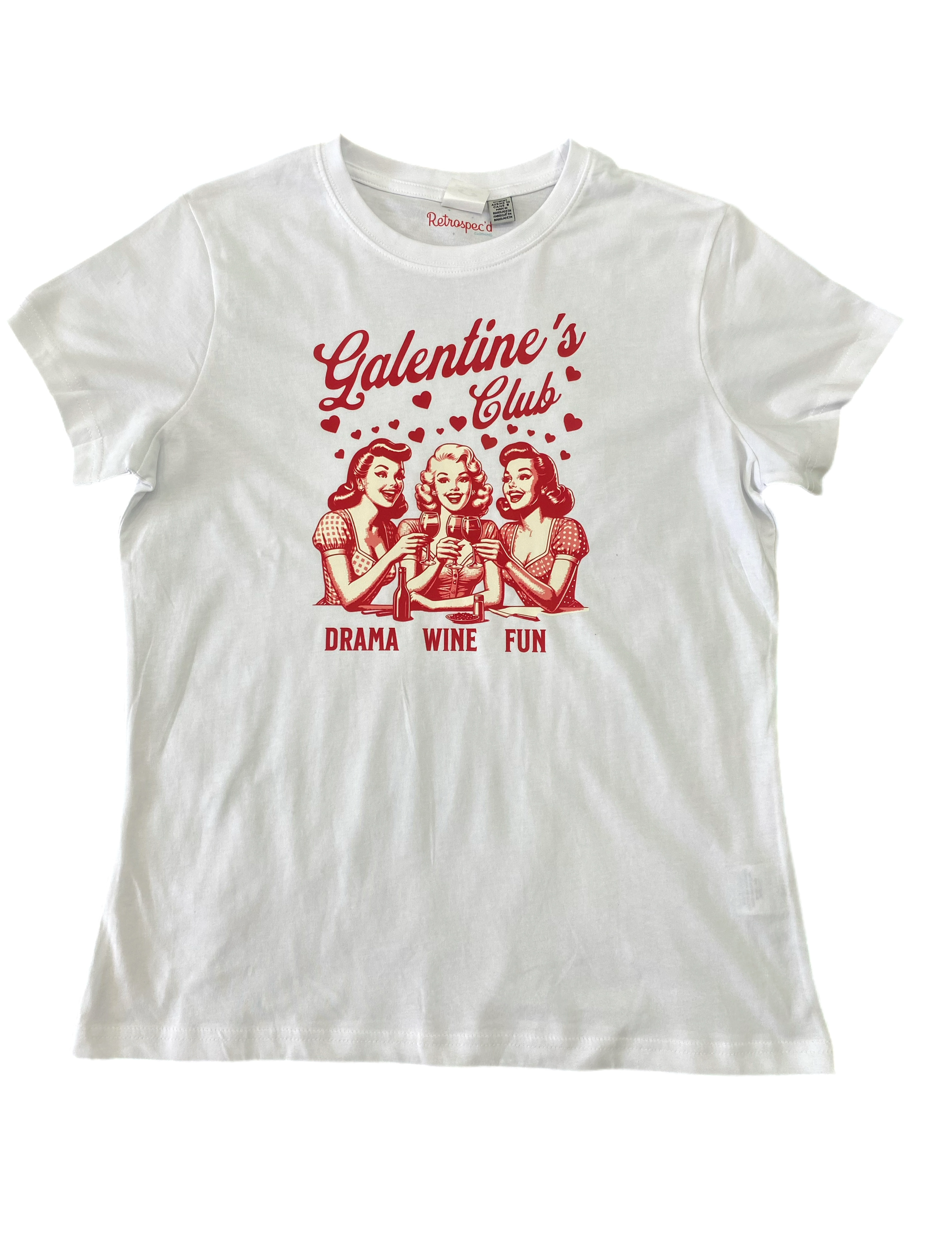 Galentines club Vintage T-Shirt White