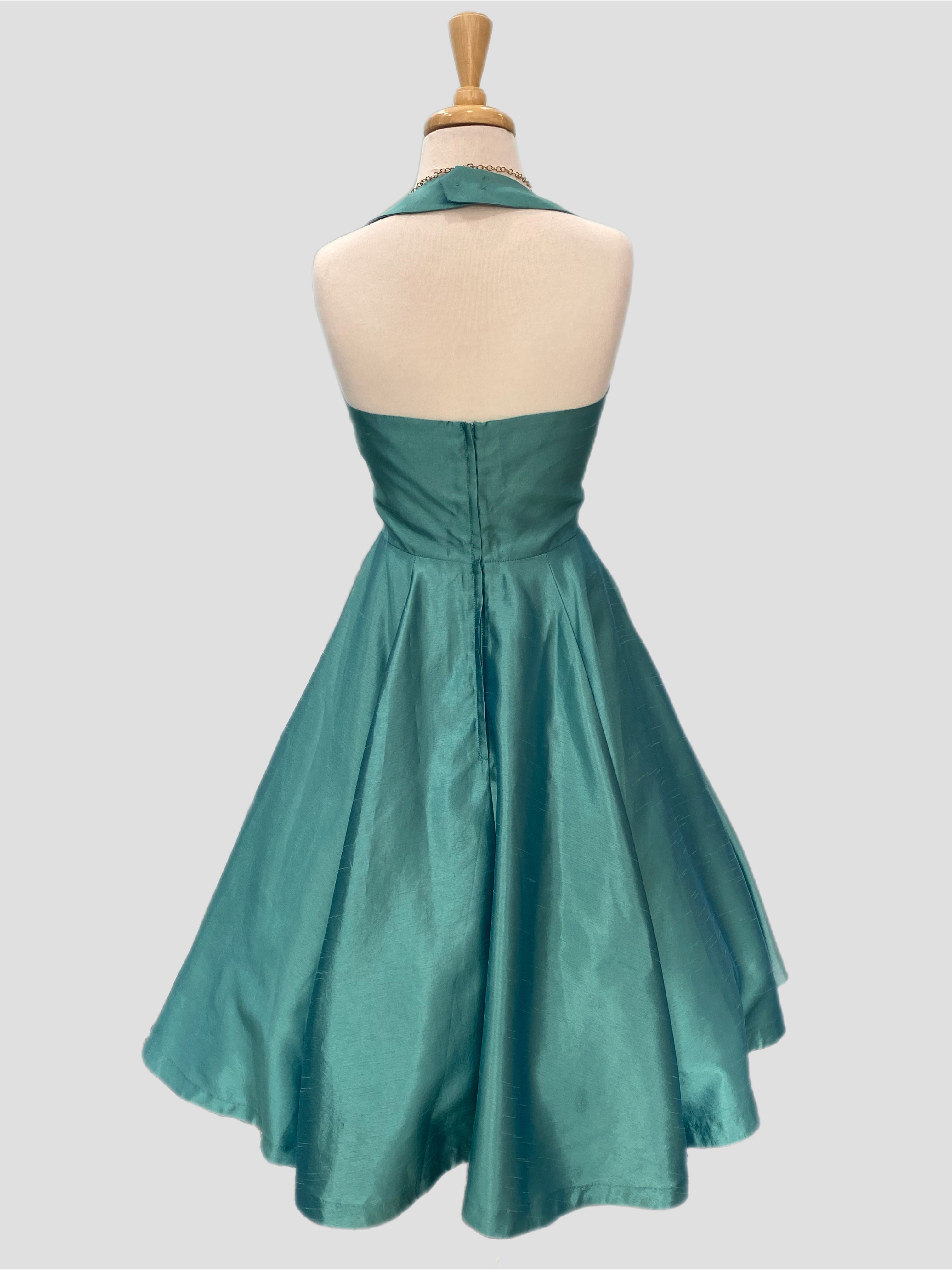 Sonja Aquamarine Vintage 1950s Style Dress