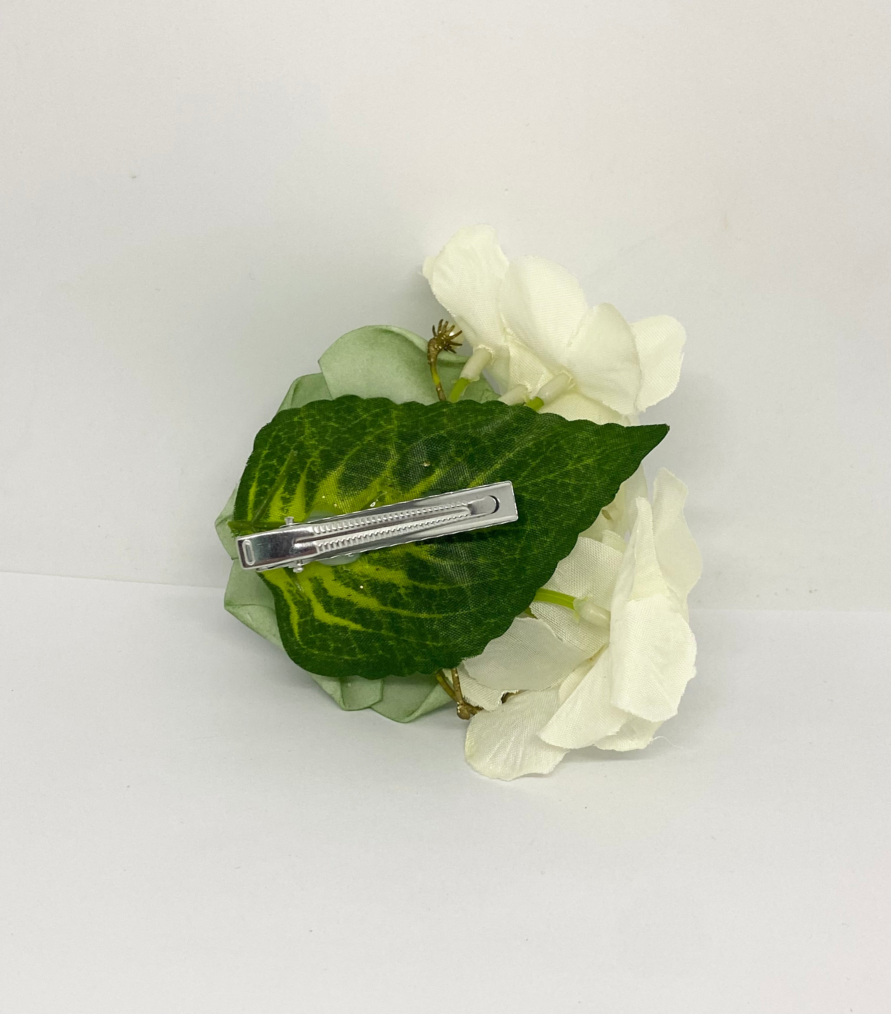 Peppermint  and Pearls  Rose 1940’s/1950’s Style Hair Flower