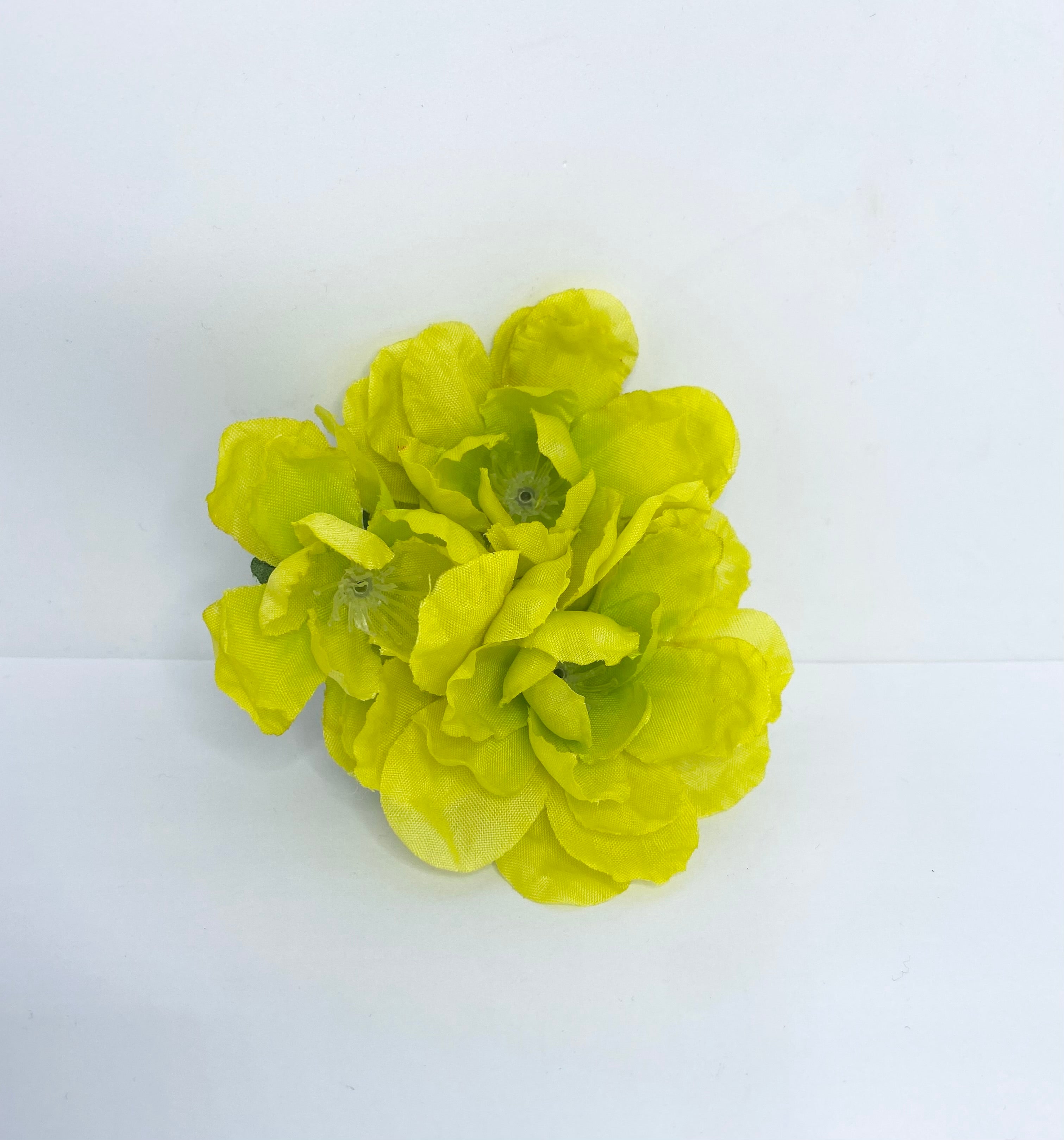 Petite Posies Chertreuse Hair Flower Clip
