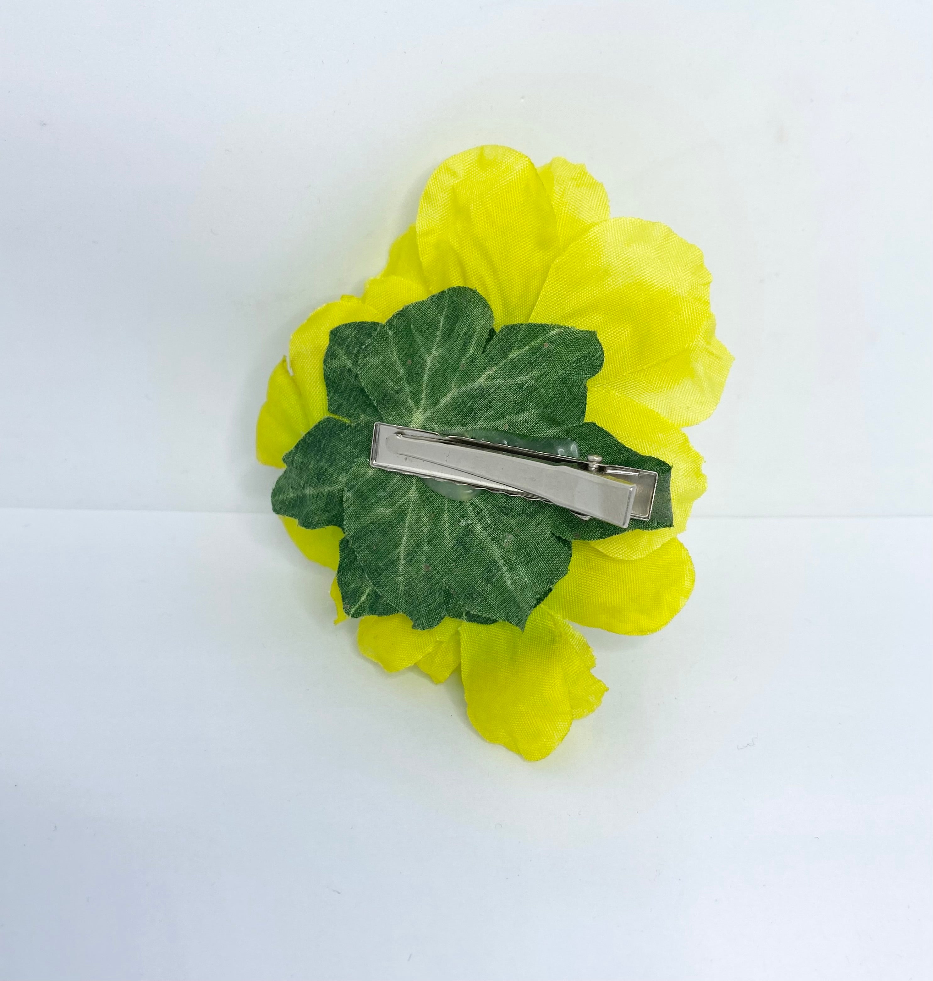 Petite Posies Chertreuse Hair Flower Clip