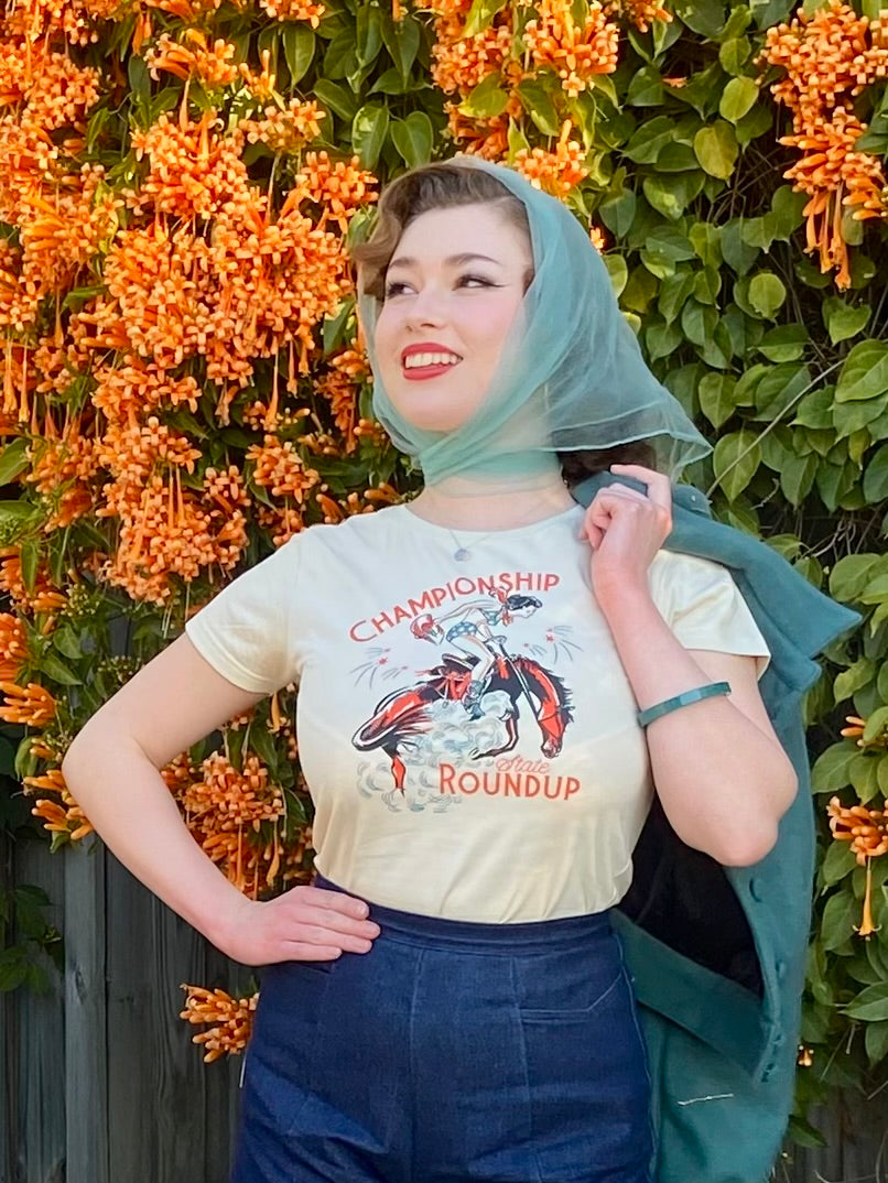 Championship Round Up Vintage T-Shirt Natural