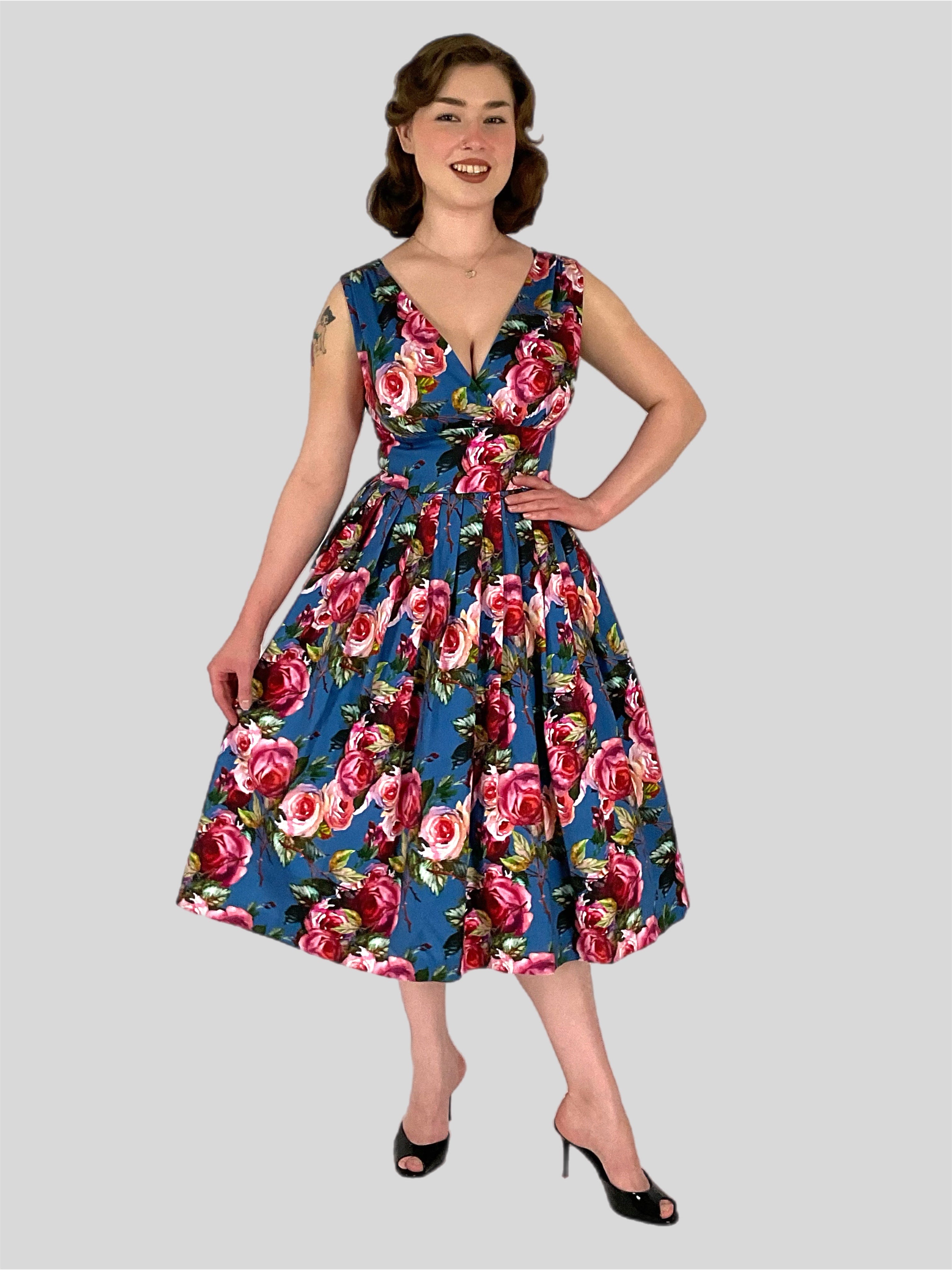 Vivian Carolina Garden 1950s Vintage Style Dress