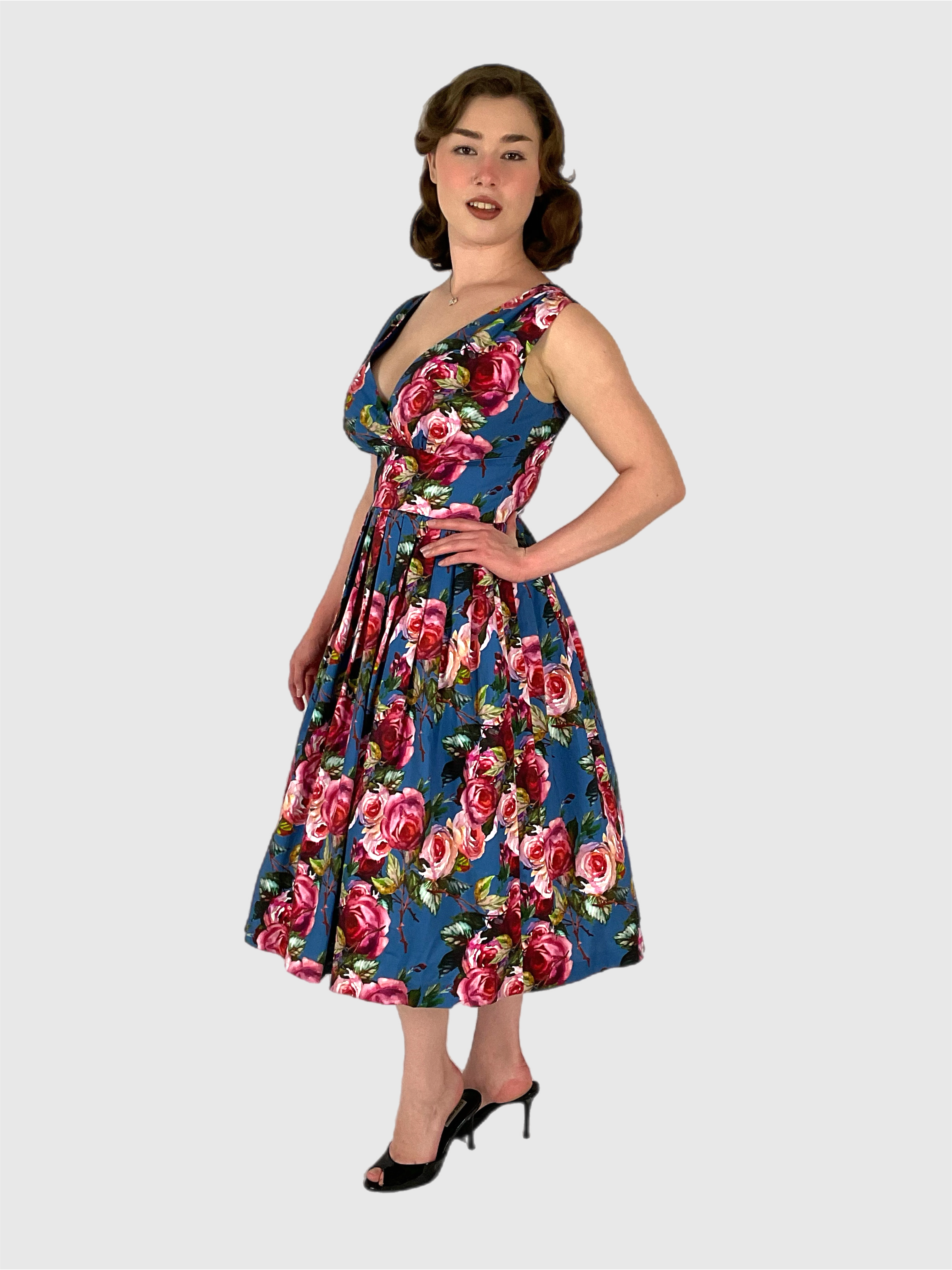 Vivian Carolina Garden 1950s Vintage Style Dress
