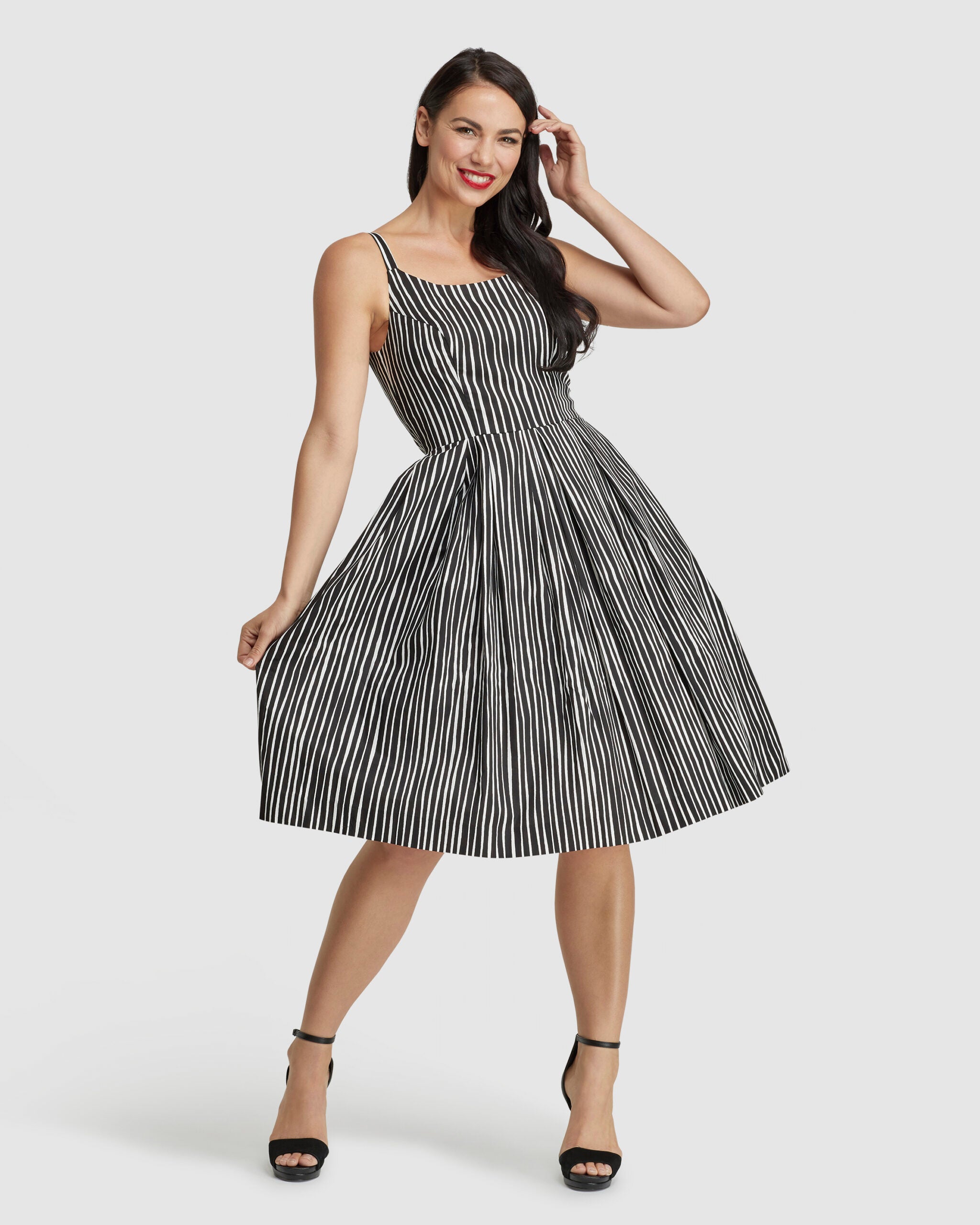 Fifi Black & White Stripe Retrospec'd Clothing