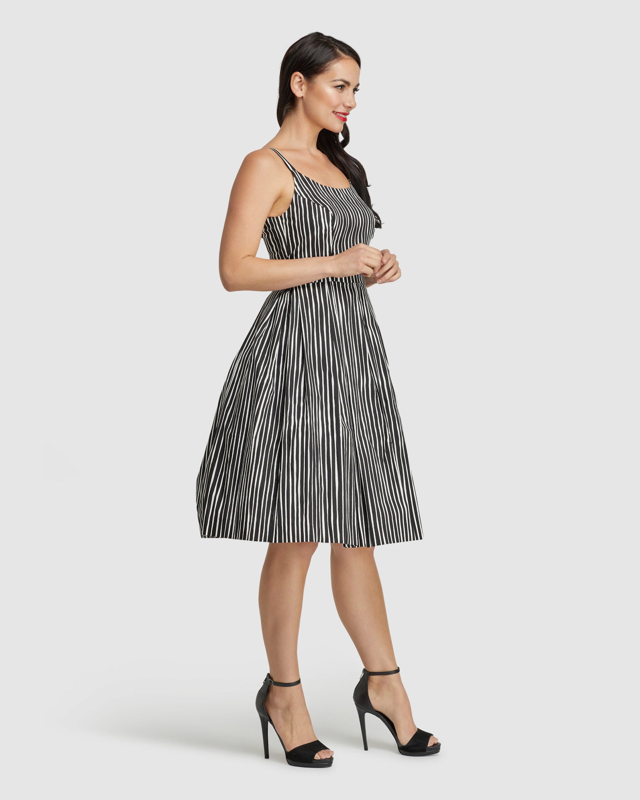 Fifi Black & White Stripe Retrospec'd Clothing
