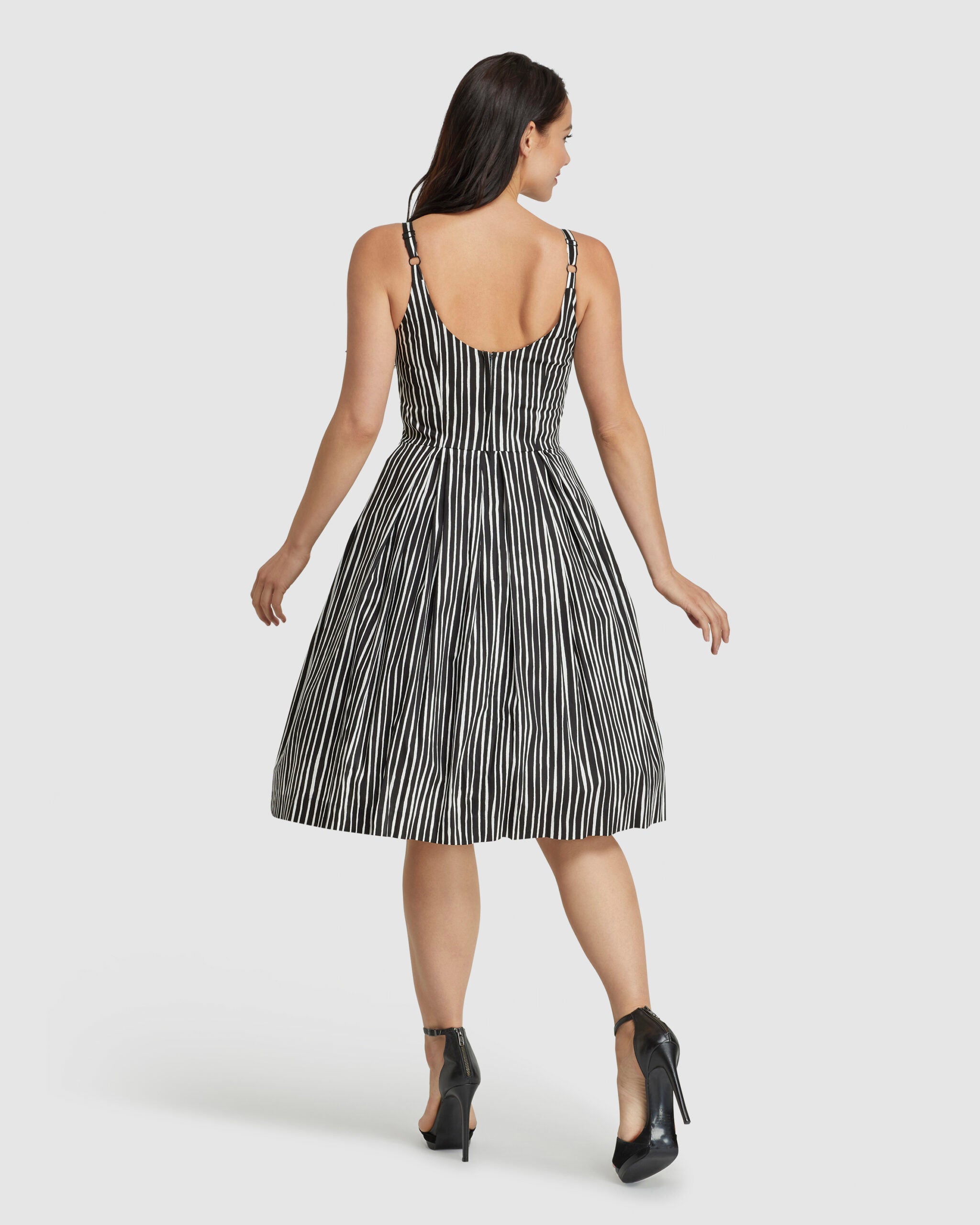 Fifi Black & White Stripe Retrospec'd Clothing